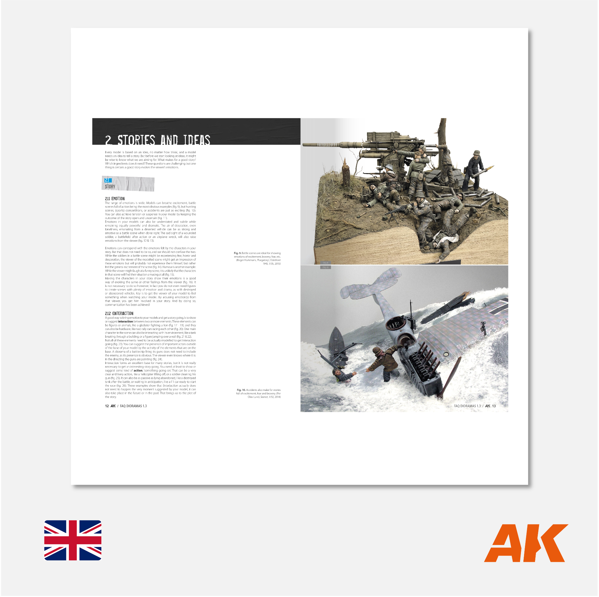 AK Interactive - FAQ Diorama 1.3 Extension Storytelling Composition & Planning - AK8150 - Gothaforce