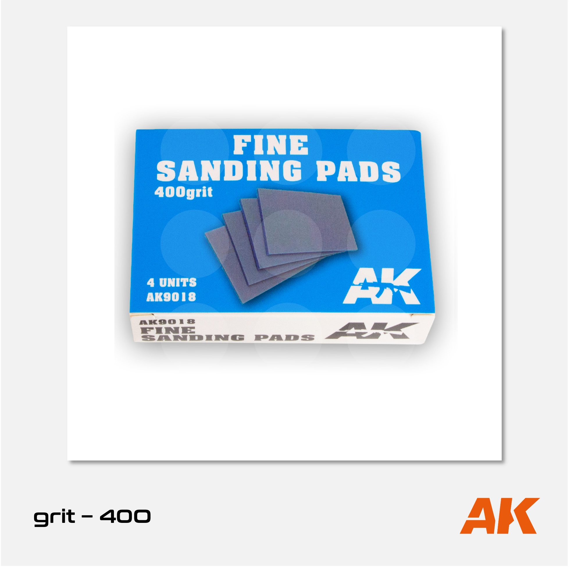 AK Fine Sanding Pads Grit 400 (4 units)