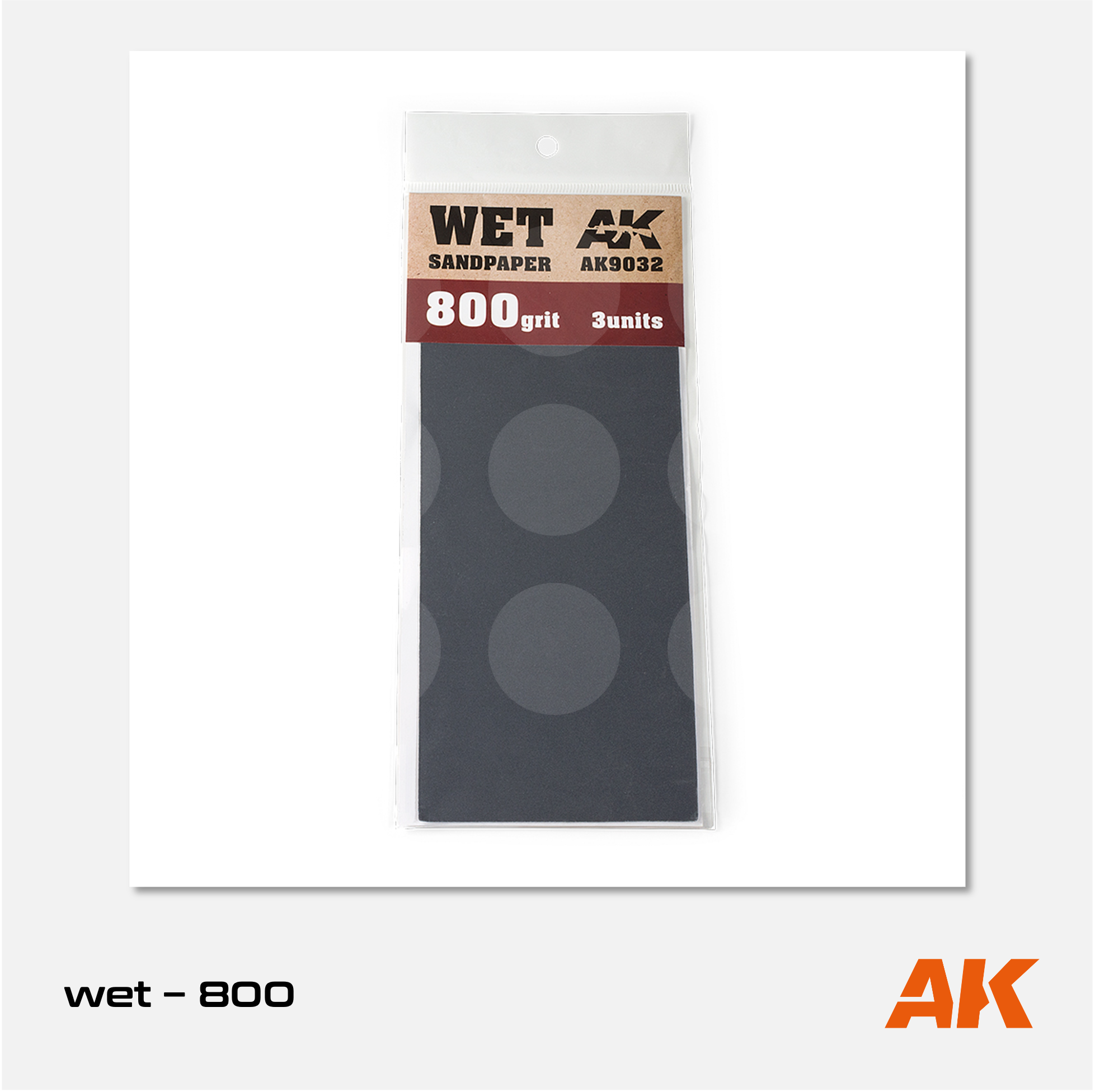 AK Interactive - Wet Sandpaper - 800 grit (3 units) - AK9032 - Gothaforce