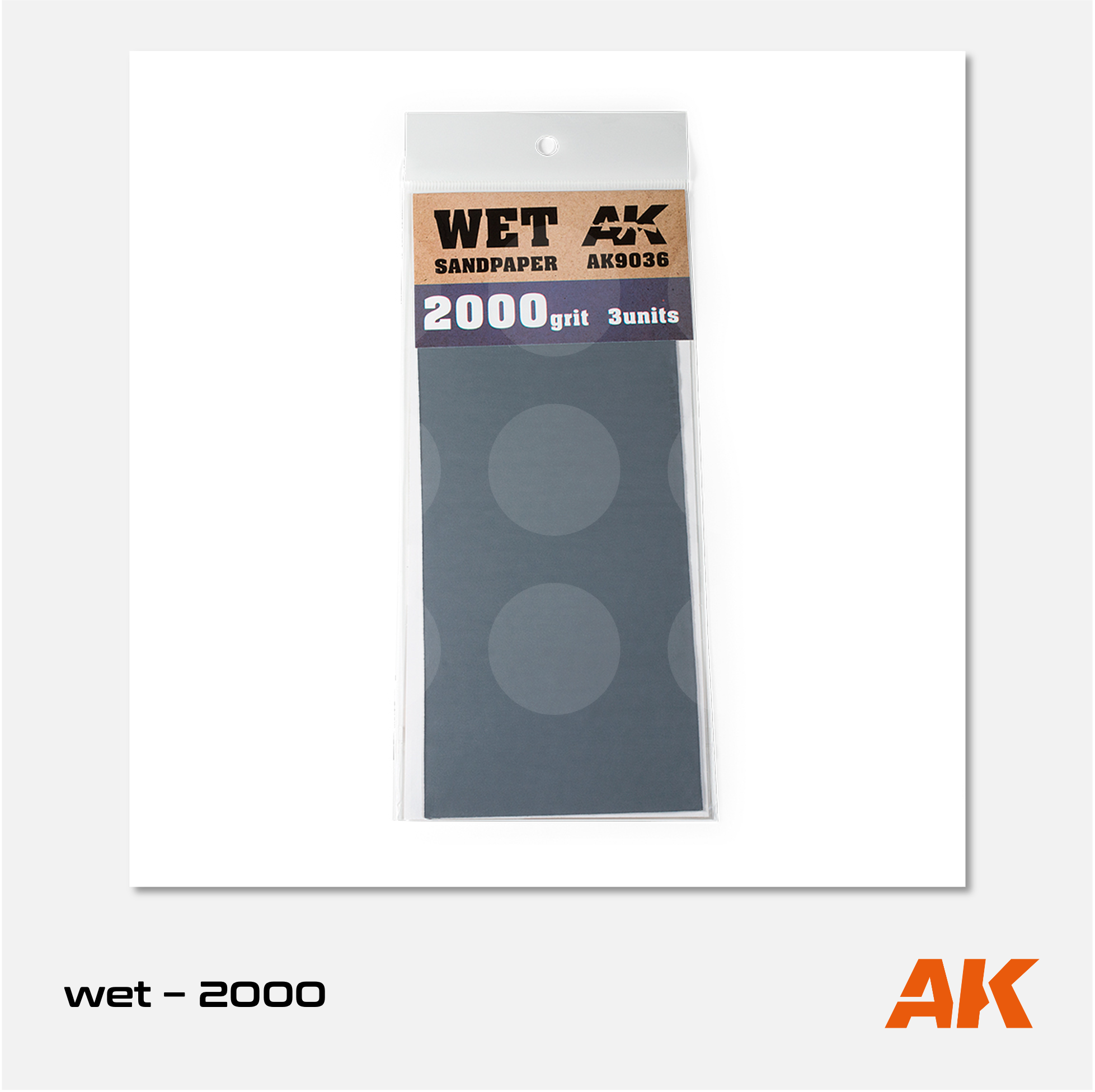 AK Interactive - Wet Sandpaper - 2000 grit (3 units) - AK9036 - Gothaforce