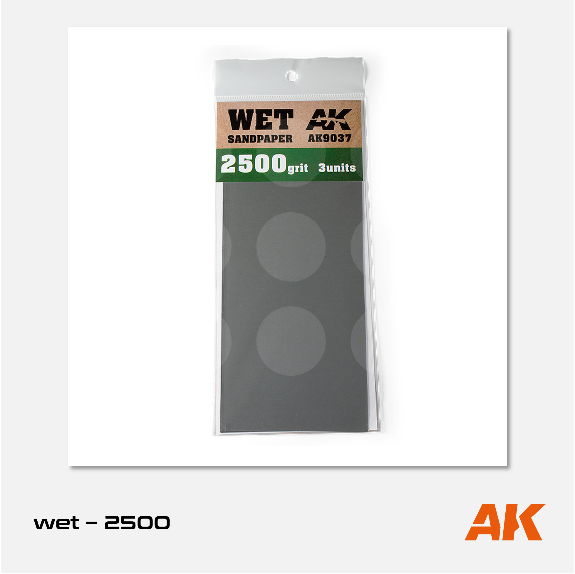 AK Interactive - Wet Sandpaper - 2500 grit (3 units) - AK9037 - Gothaforce