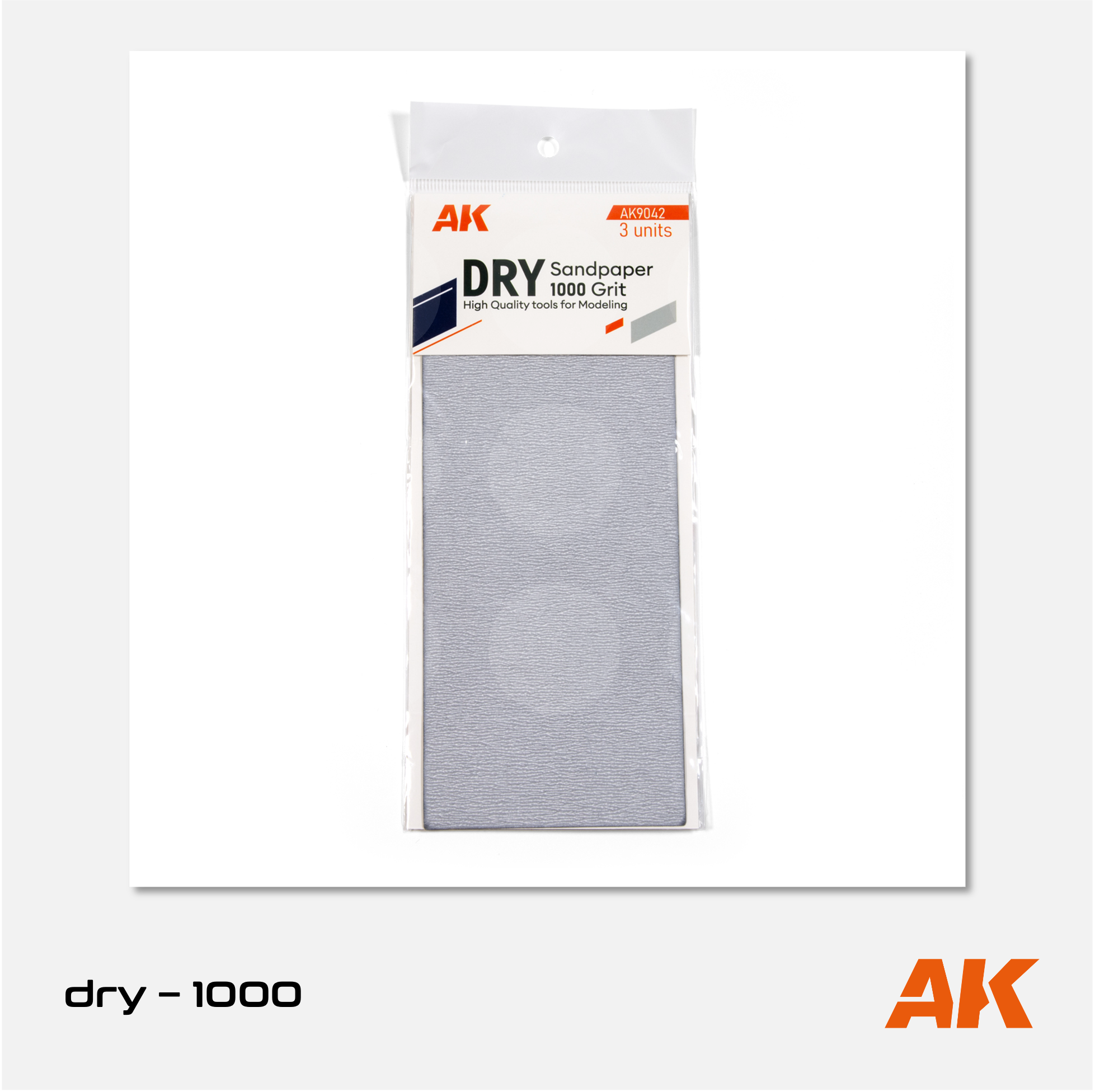 AK Interactive - Dry Sandpaper - 1000 grit (3 units) - AK9042 - Gothaforce