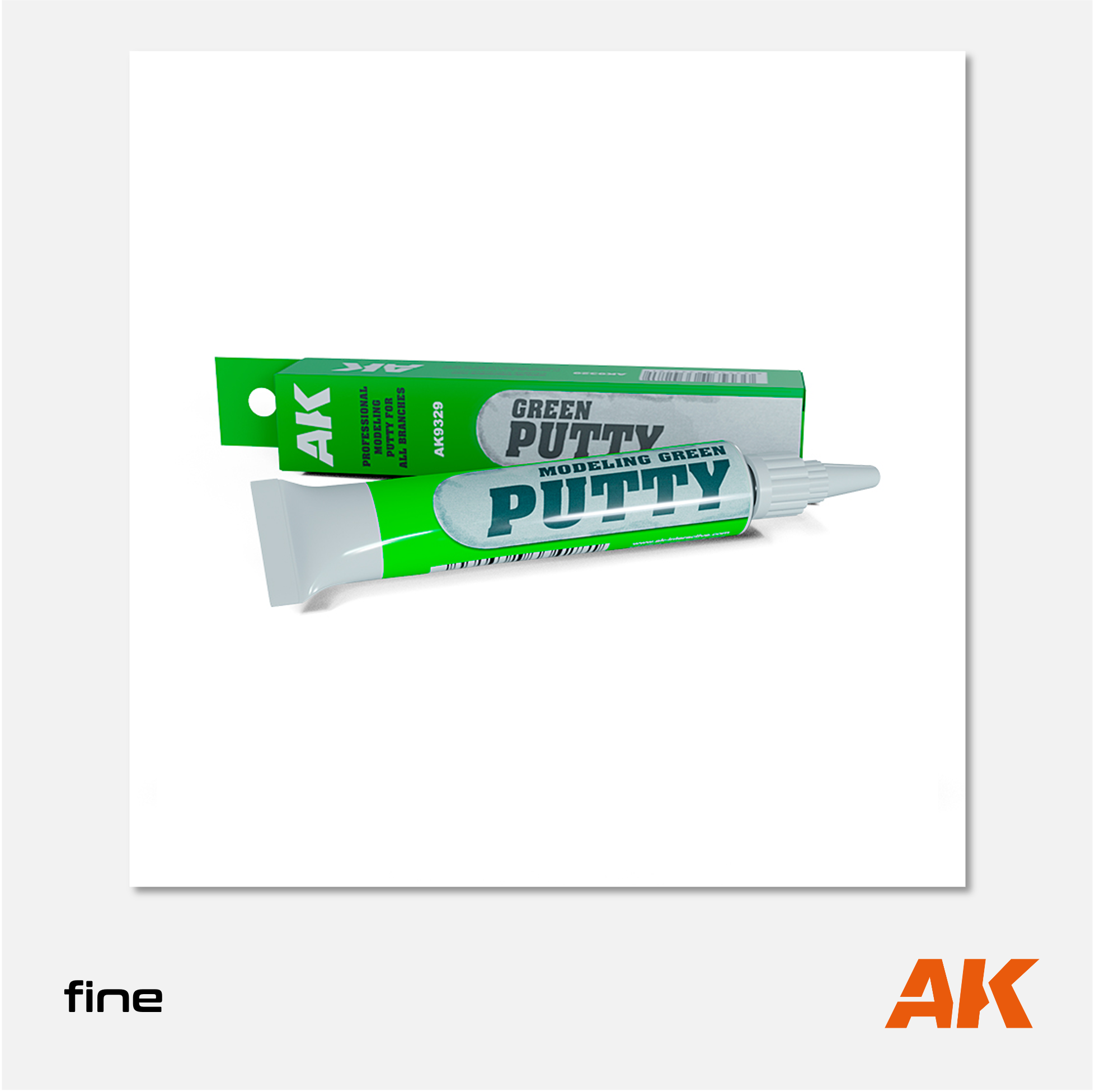 AK Interactive - Modeling Green Putty Fine - AK9329 - Gothaforce