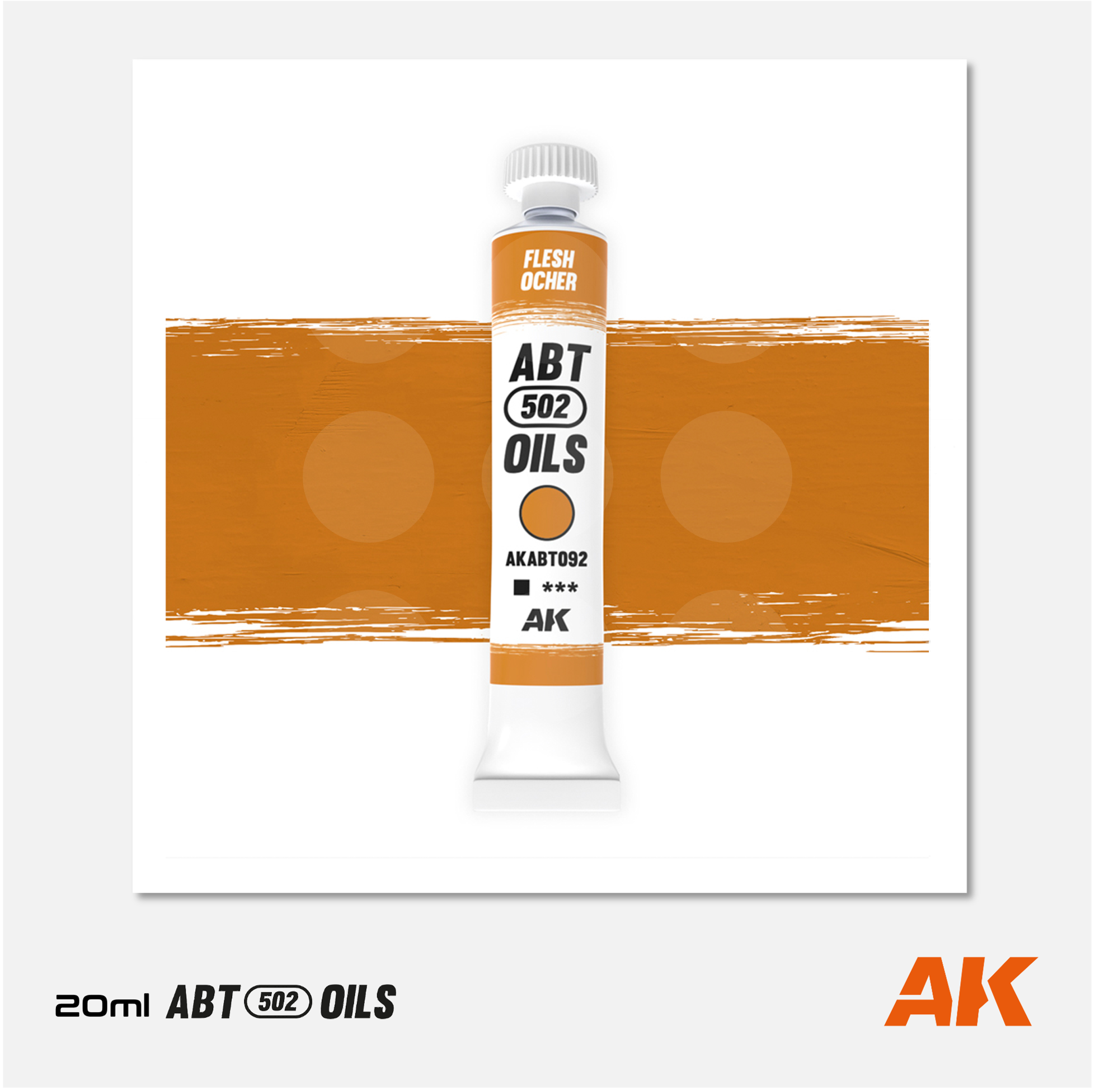 AK Interactive - Abteilung 502 Oils - Flesh Ocher - AKABT092 - Gothaforce