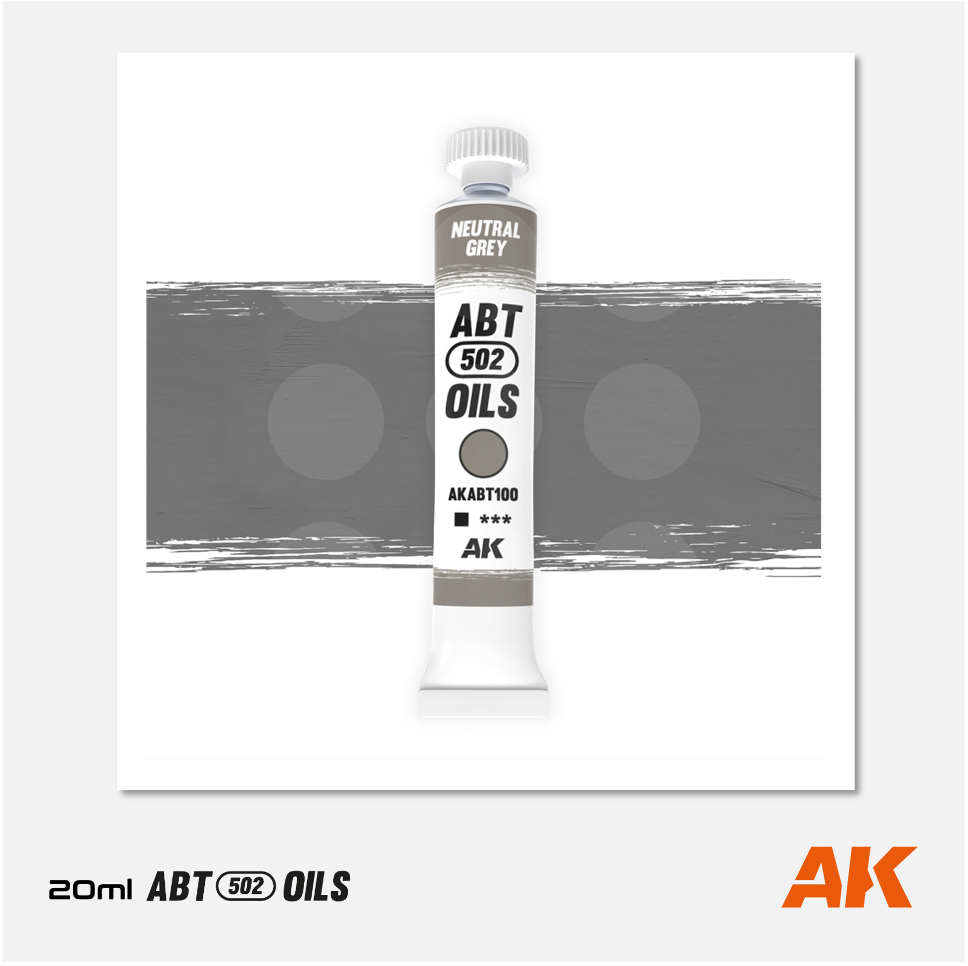 AK Interactive - Abteilung 502 Oils - Neutral Grey - AKABT100 - Gothaforce