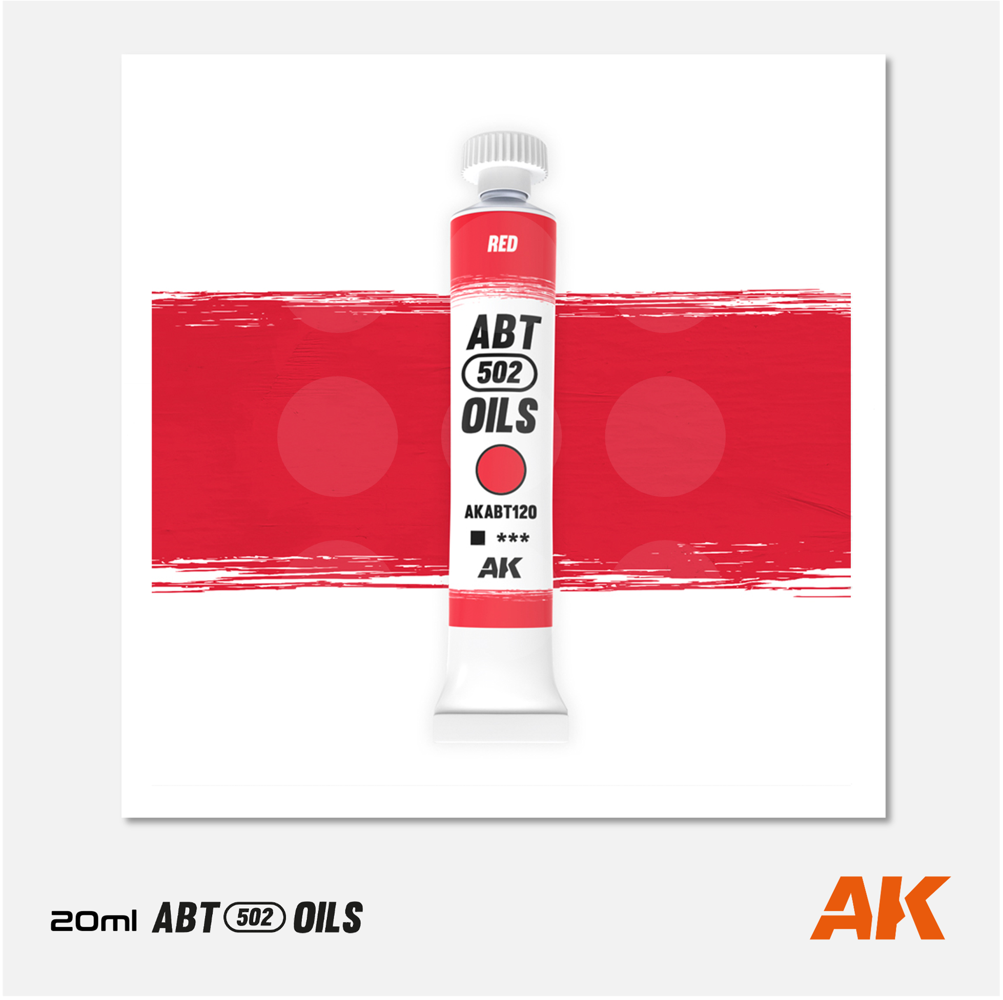 AK Interactive - Abteilung 502 Oils - Warm Red - AKABT120 - Gothaforce