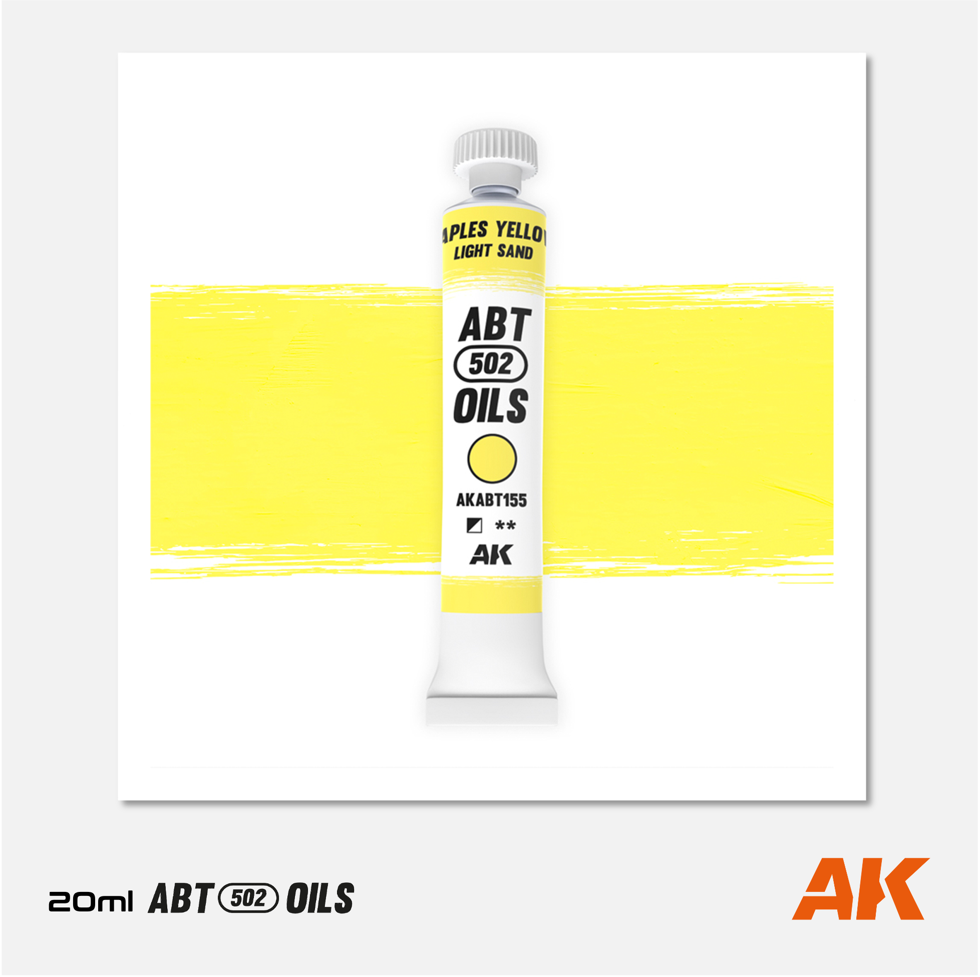 AK Interactive - Abteilung 502 Oils - Naples Yellow / Light Sand - AKABT155 - Gothaforce