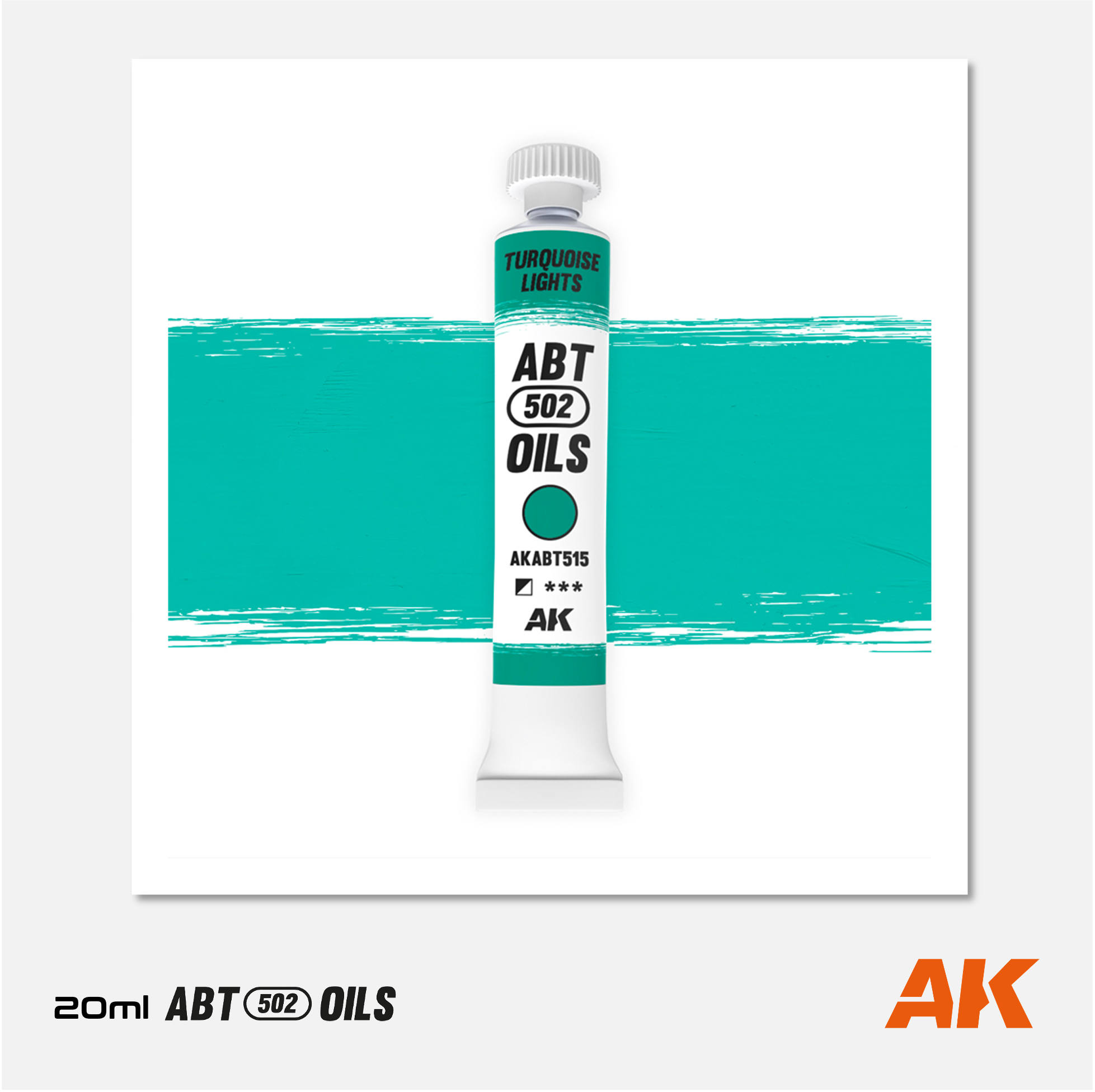 AK Interactive - Abteilung 502 Oils - Turquoise Lights - AKABT515 - Gothaforce