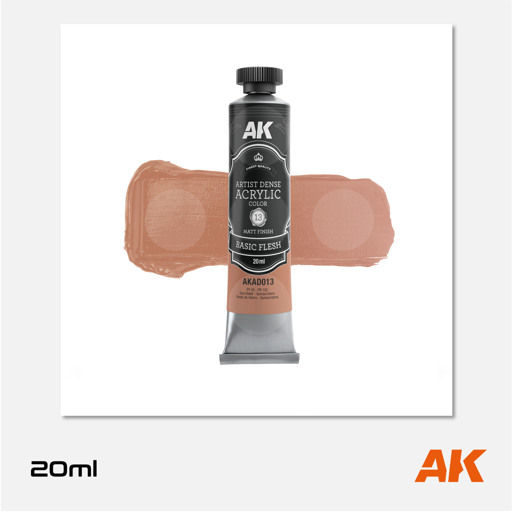 AK Interactive - Artist Dense Acrylic Colors - Basic Flesh - AKAD013 - Gothaforce