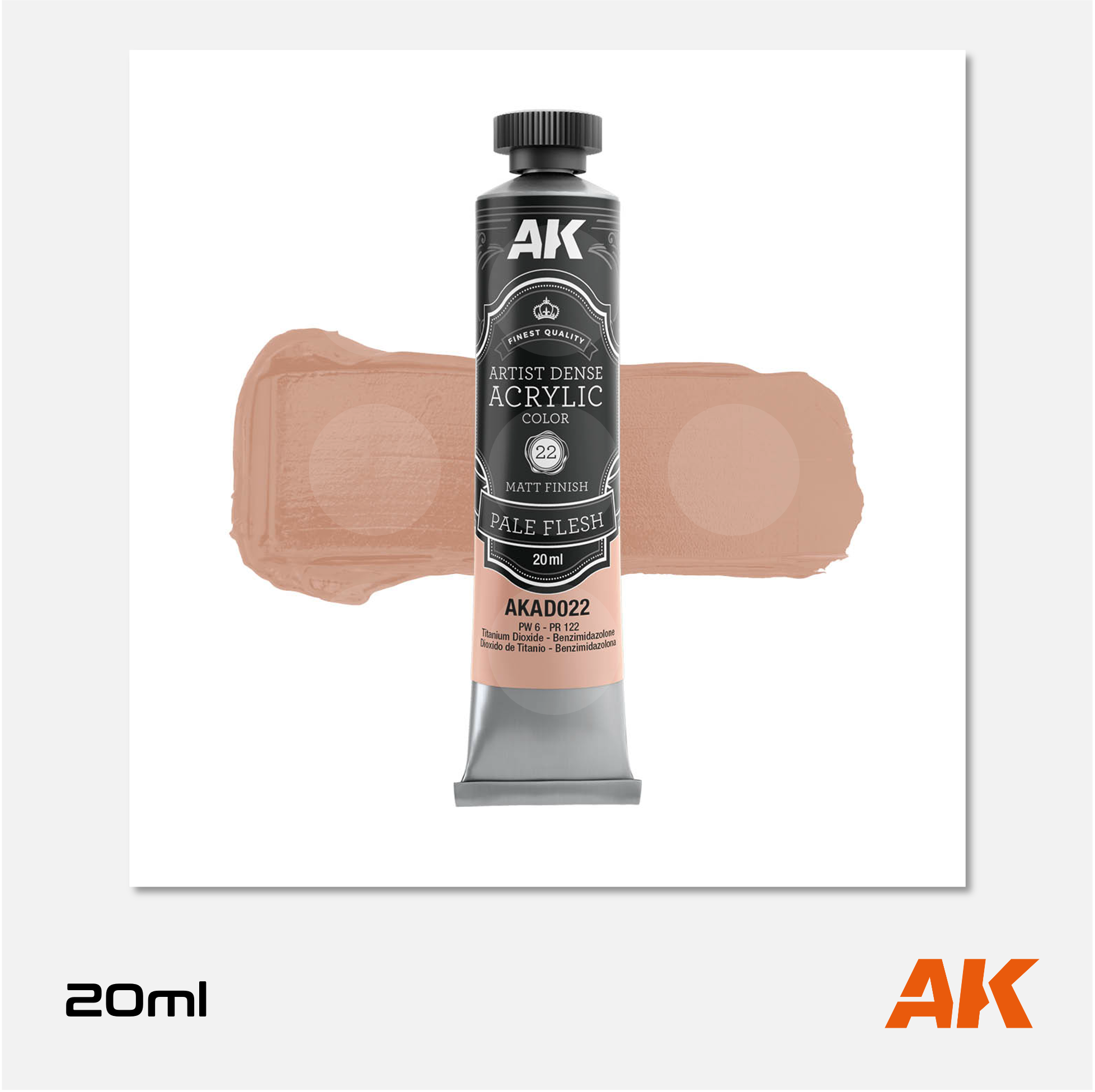 AK Artist Dense Acrylic Colors - Pale Flesh