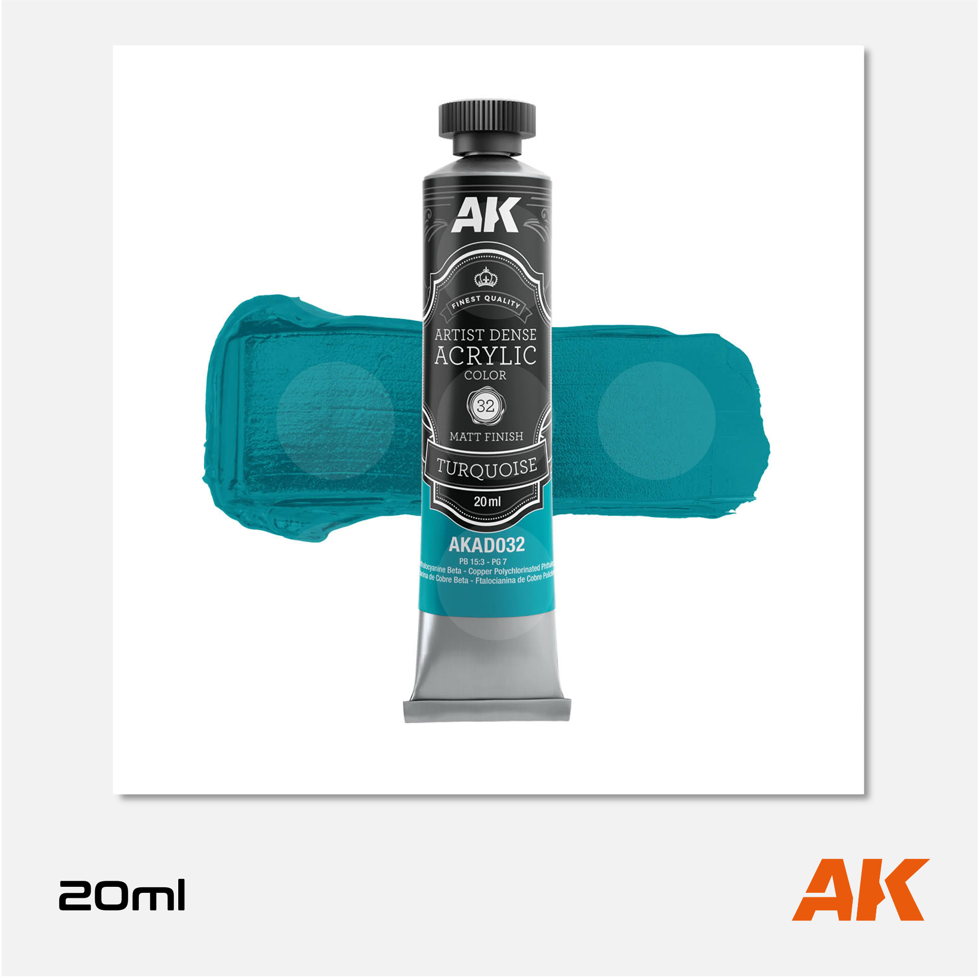 AK Artist Dense Acrylic Colors - Turquoise