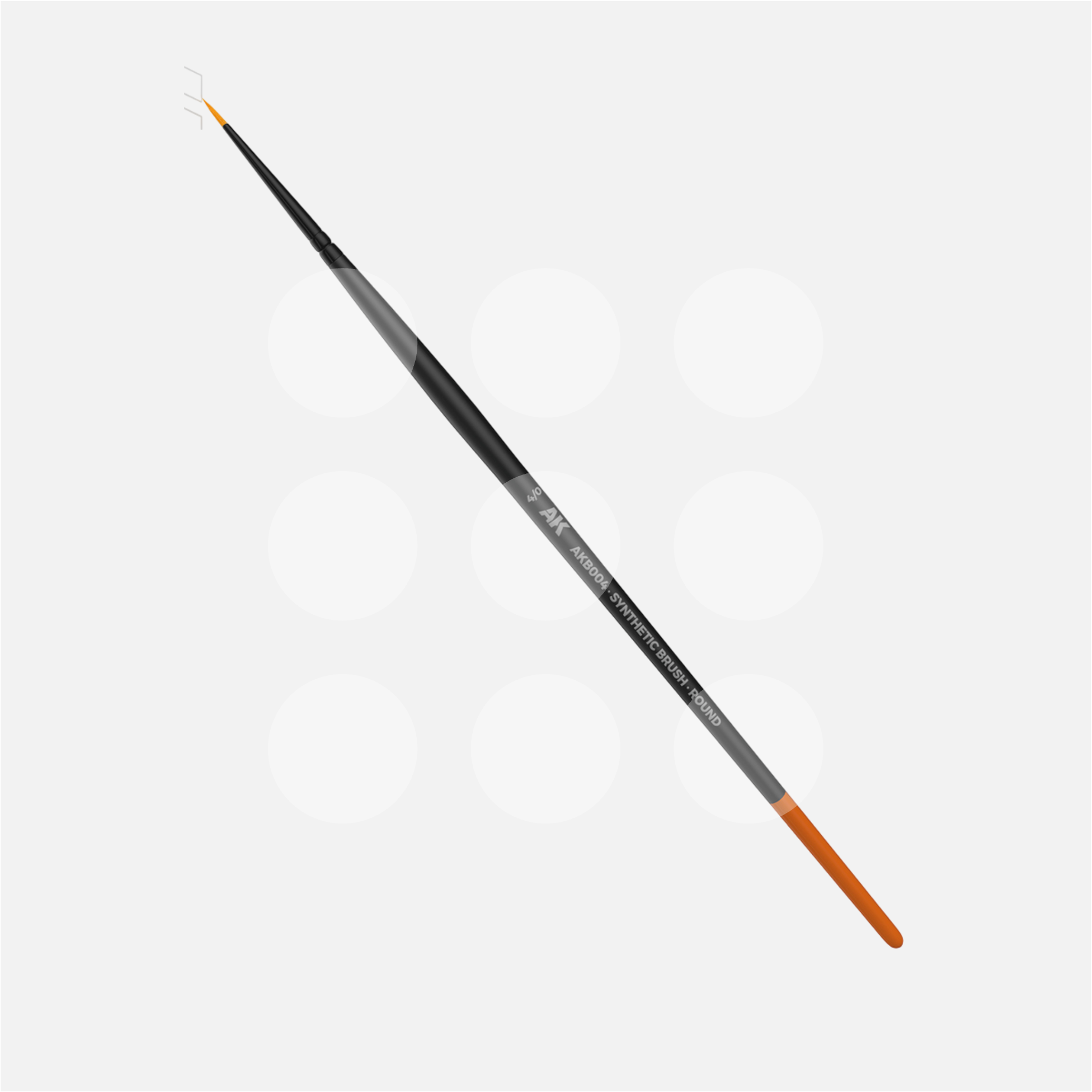AK Synthetic Brush - Round 4/0