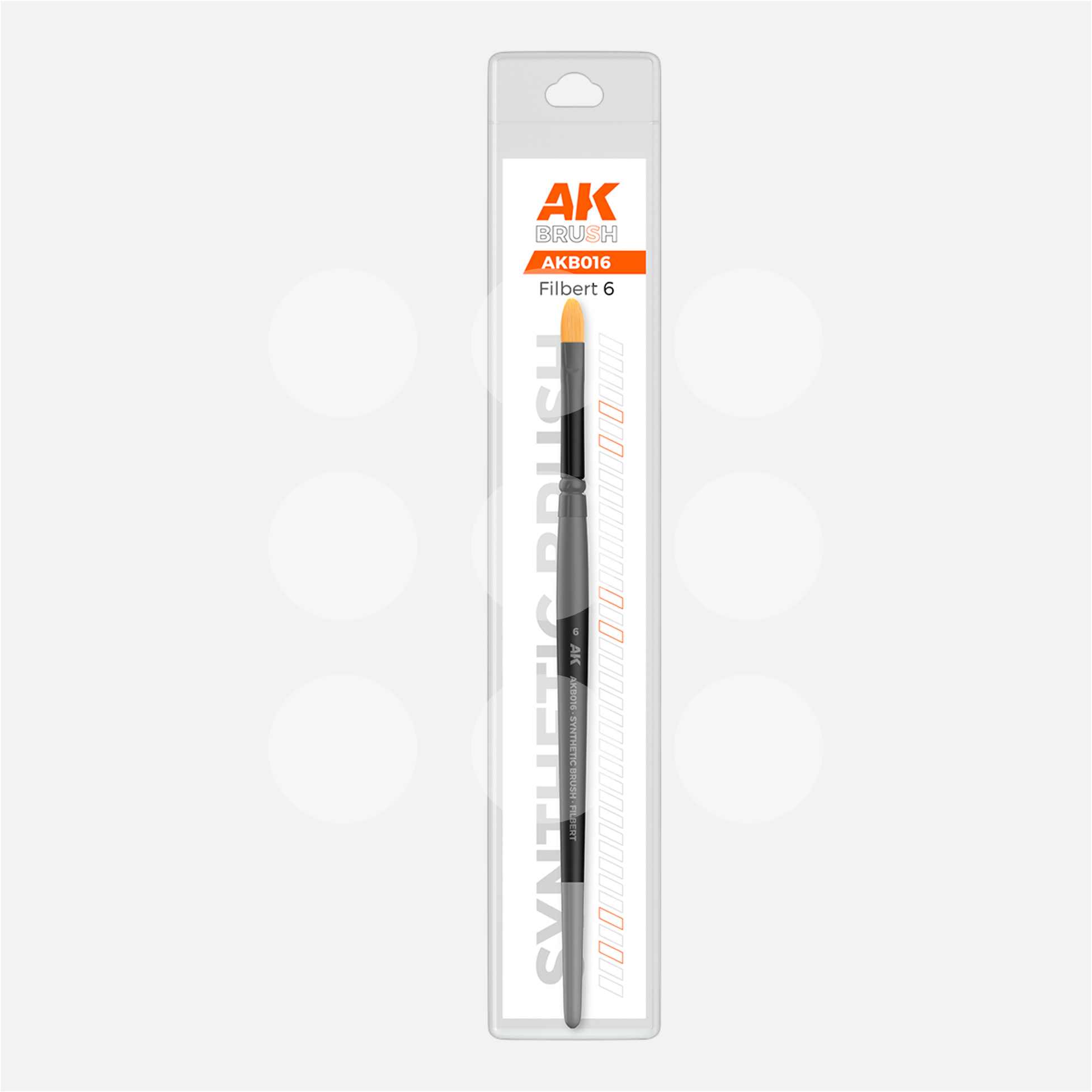 AK Synthetic Brush - Filbert 6