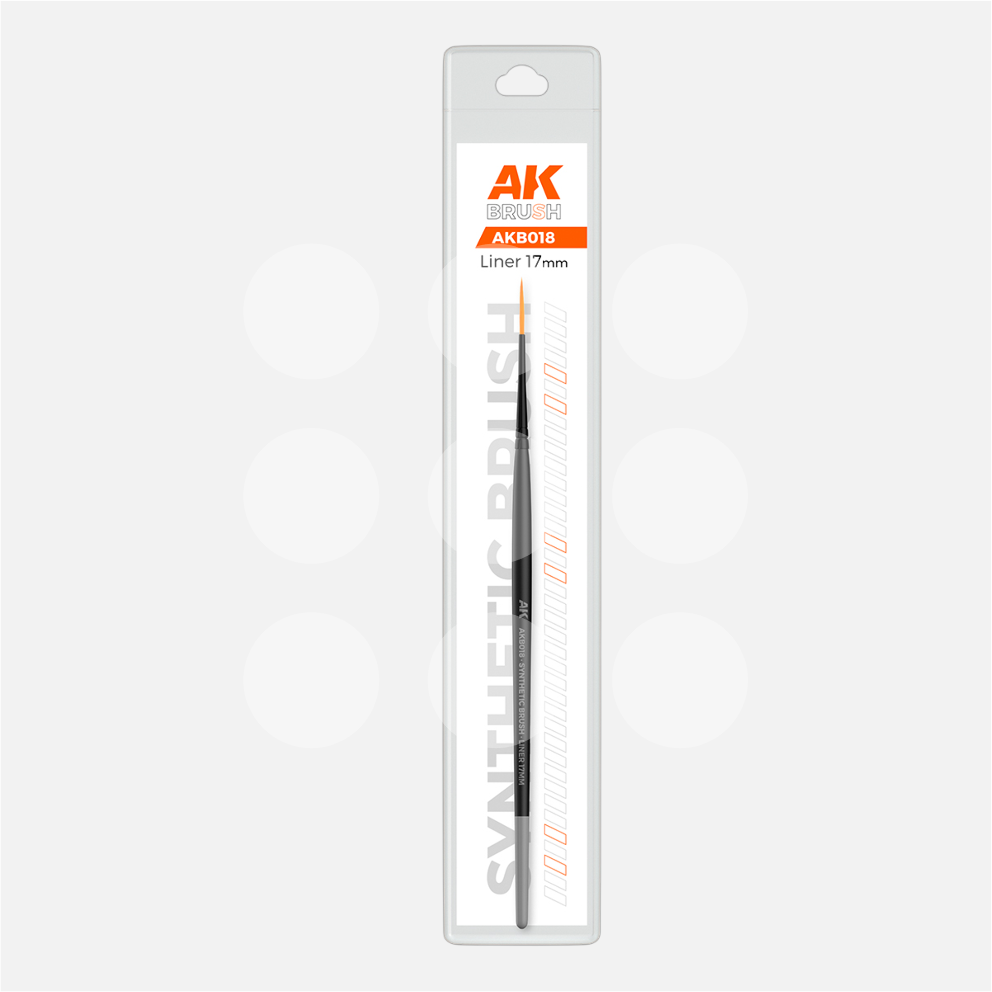 AK Synthetic Brush - Liner 17mm