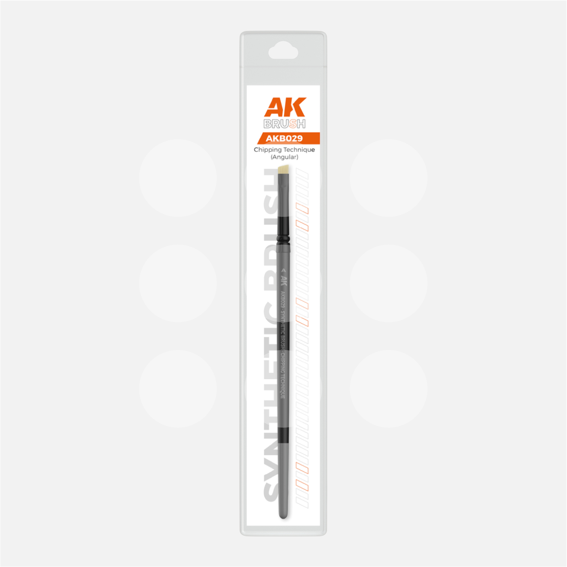 AK Synthetic Brush - Chipping Angular