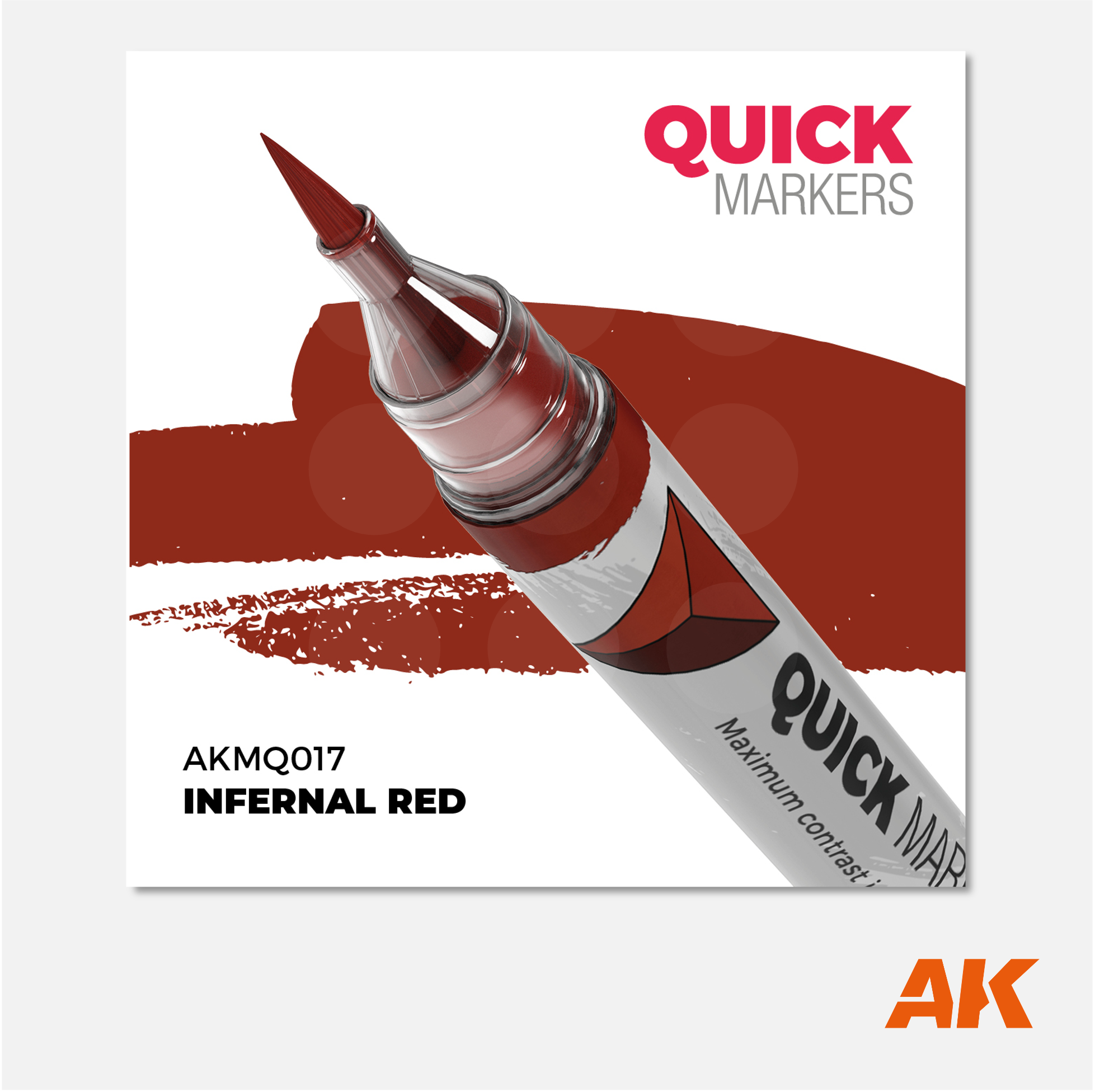 AK Quick Marker - Infernal Red