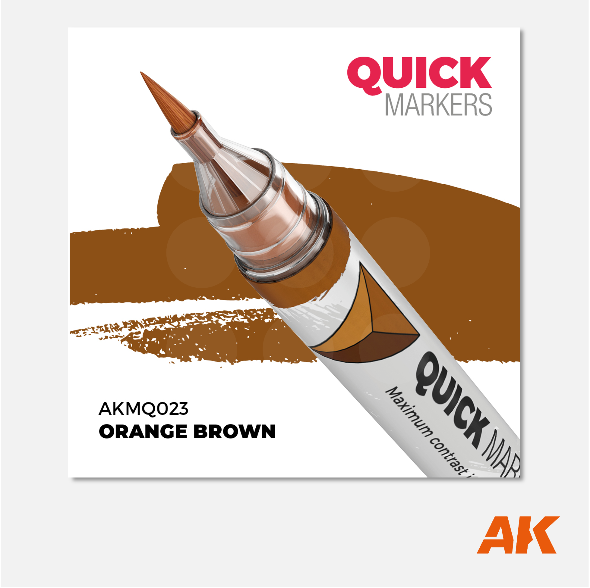 AK Quick Marker - Orange Brown