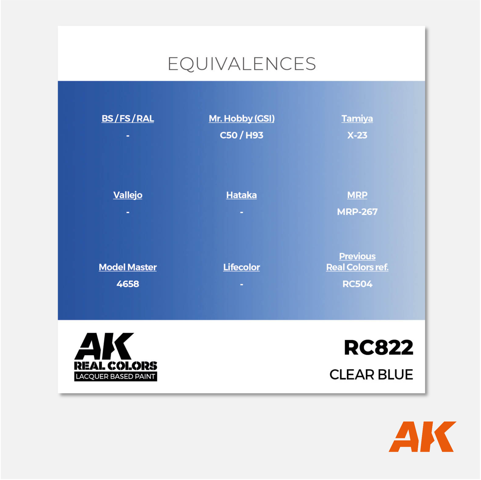 AK Interactive - Real Colors Lacquer Based Paint - Clear Blue - RC822 - Gothaforce