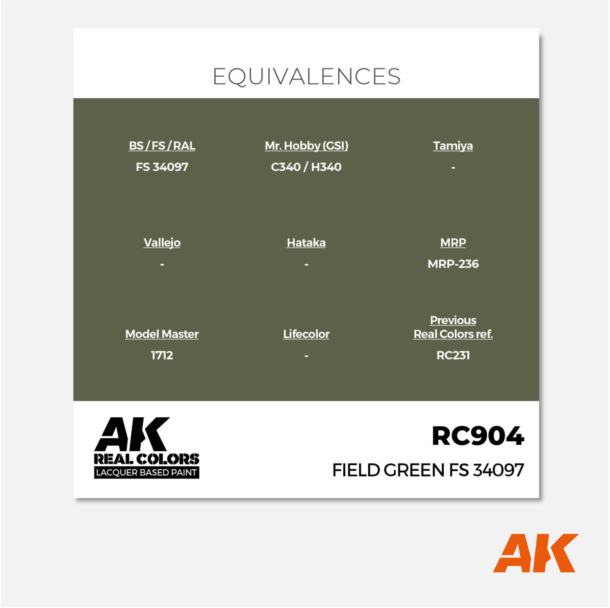 AK Real Colors - Field Green FS 34097