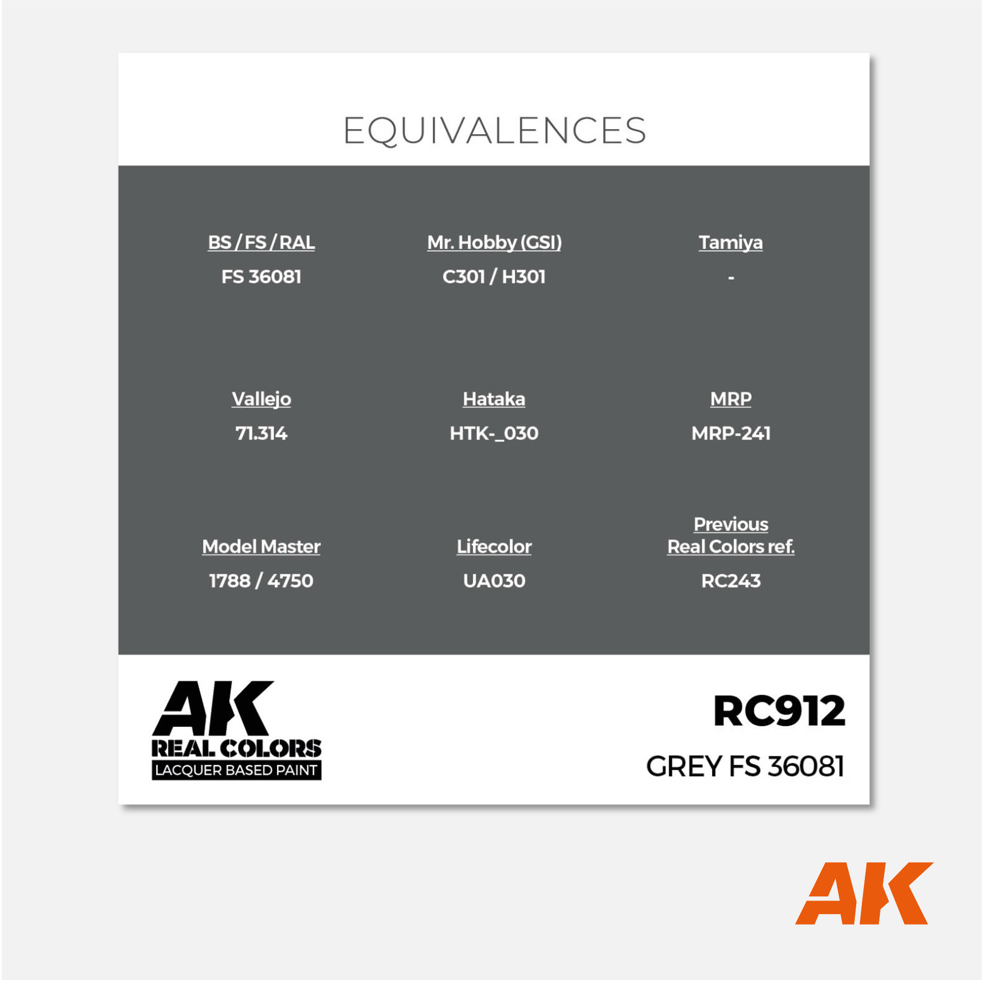 AK Real Colors - Grey FS 36081
