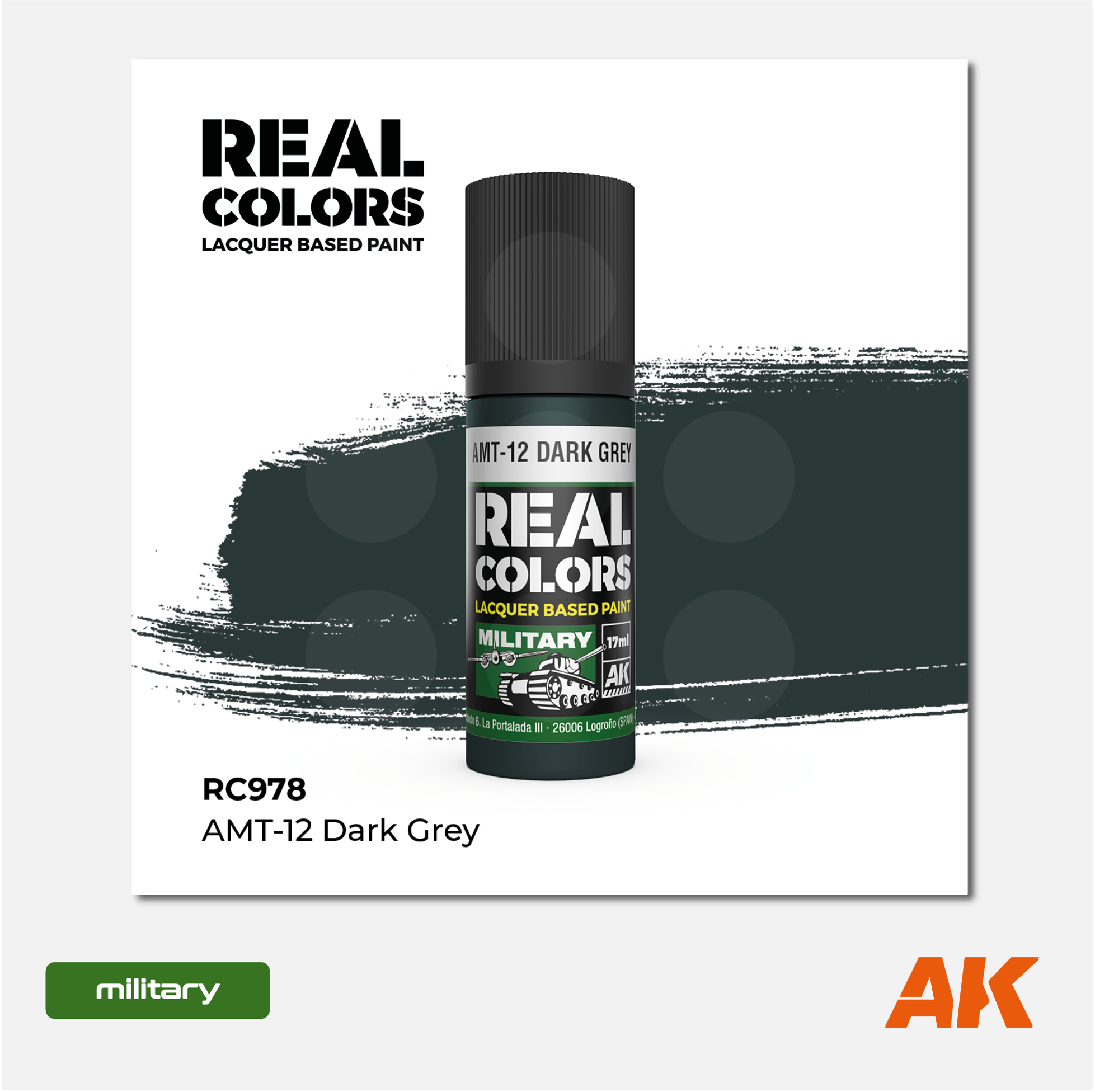 AK Real Colors - AMT-12 Dark Grey