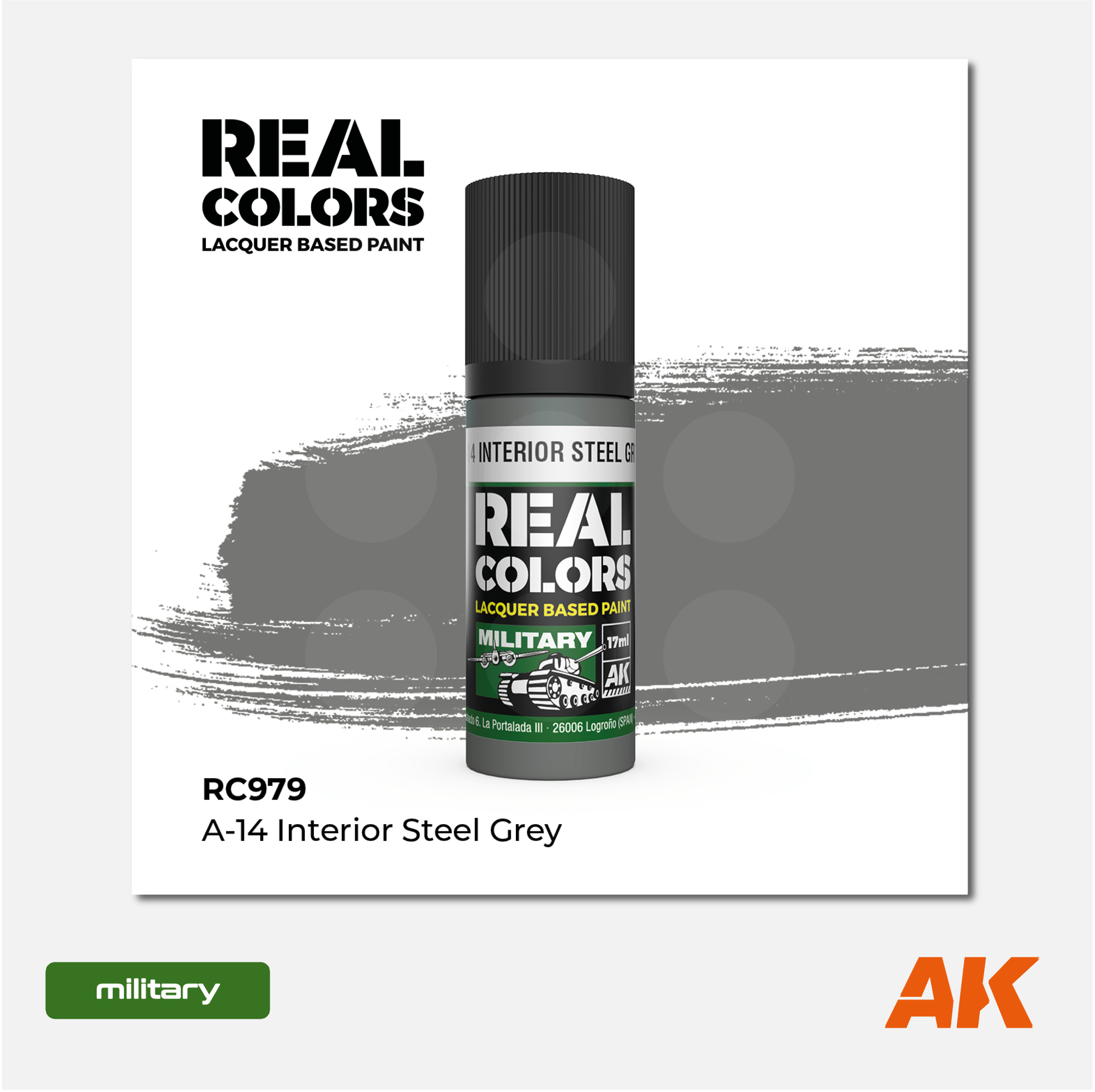 AK Real Colors - A-14 Interior Steel Grey