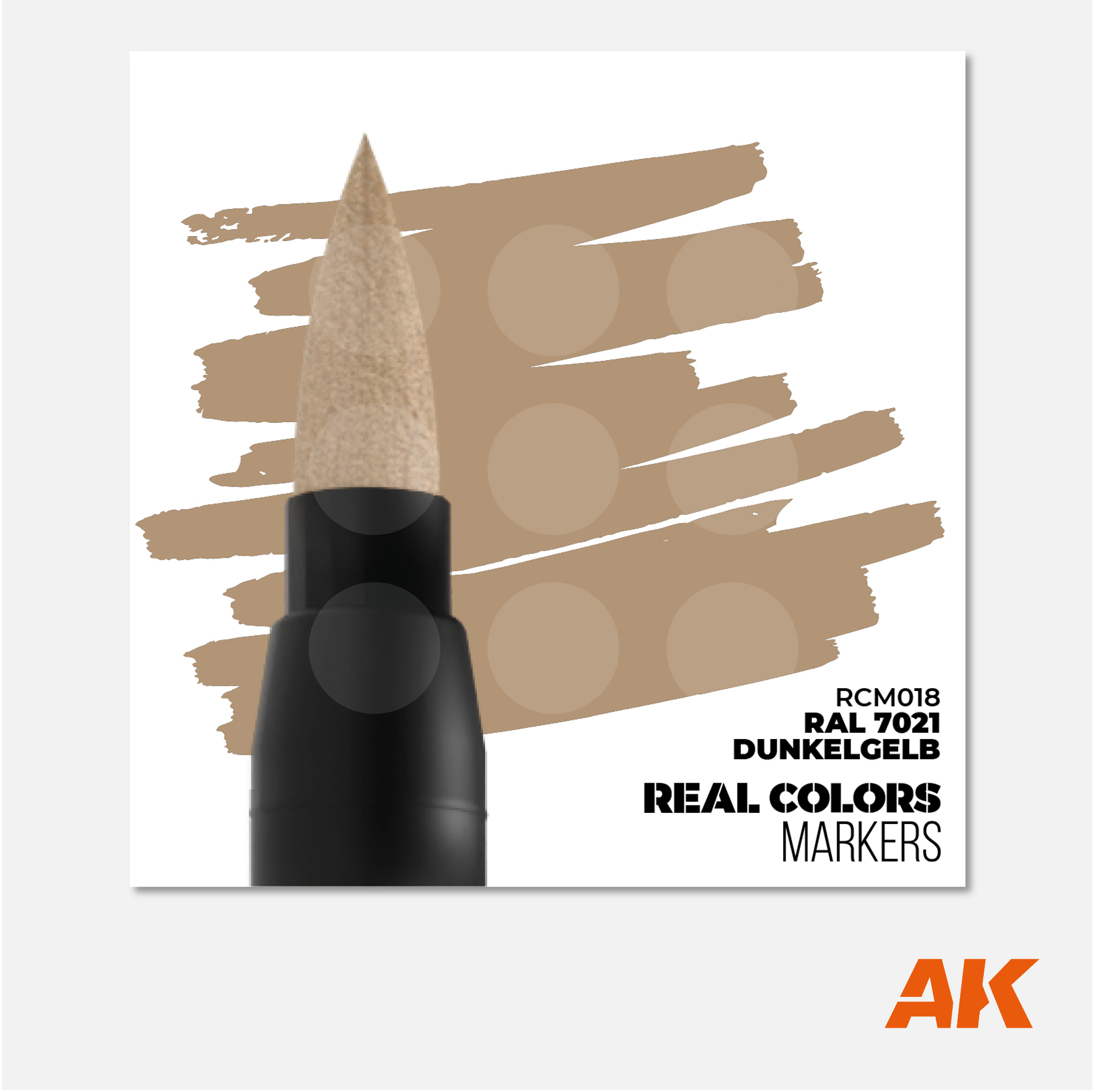 AK Interactive Real Colors Marker - Dunkelgelb RAL 7028 - RCM018 - Gothaforce