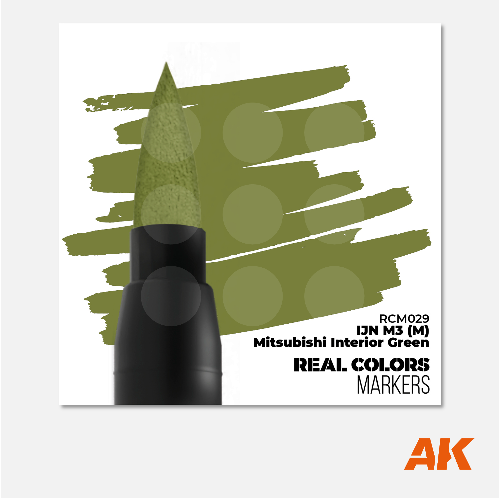 AK Interactive Real Colors Marker - IJN M3 Mitsubishi Interior Green - RCM029 - Gothaforce