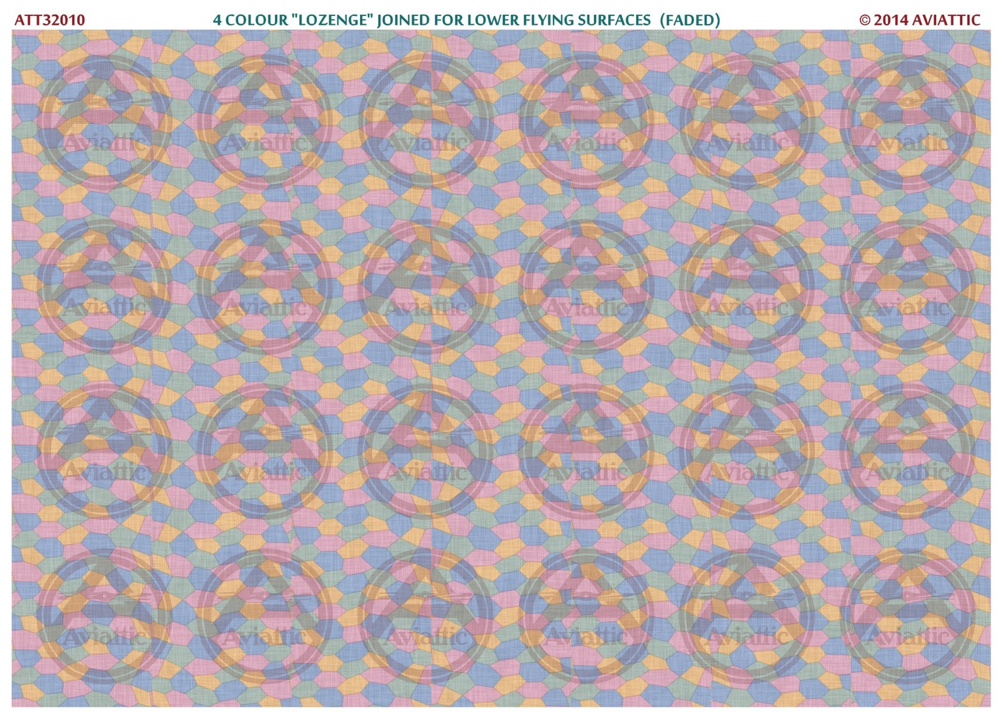 1/32 - 4 colour lozenge - joined - lower flying surfaces - faded