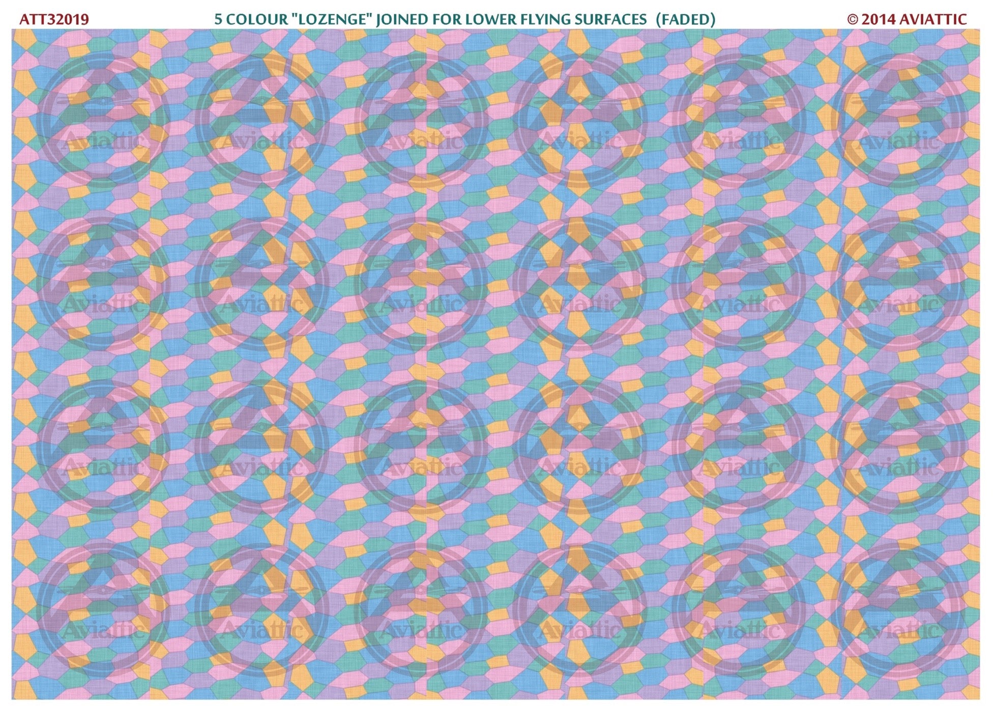1/32 - 5 colour lozenge - joined - lower flying surfaces - faded