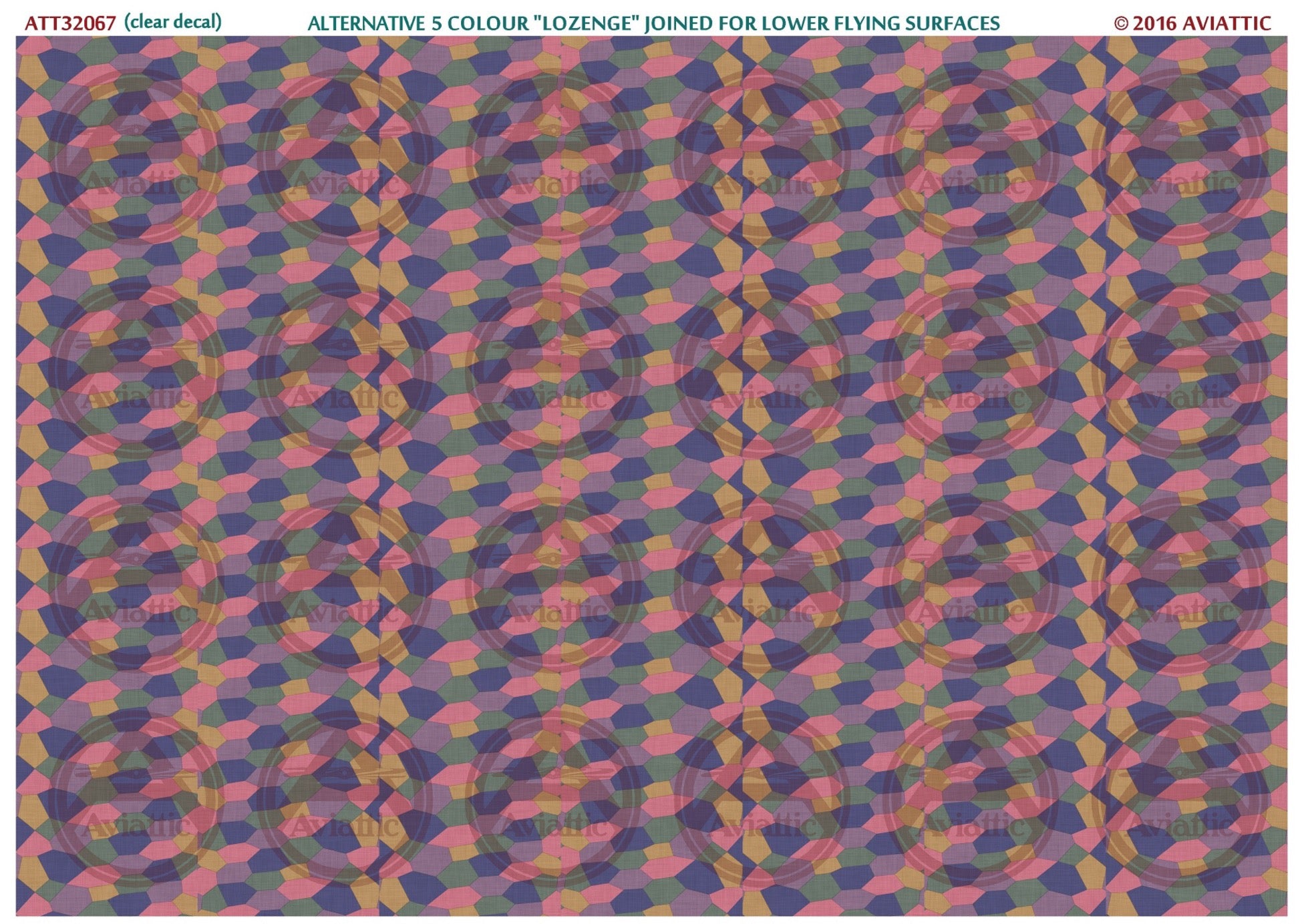 1/32 - 5 colour lozenge - alternative - joined - lower flying surfaces