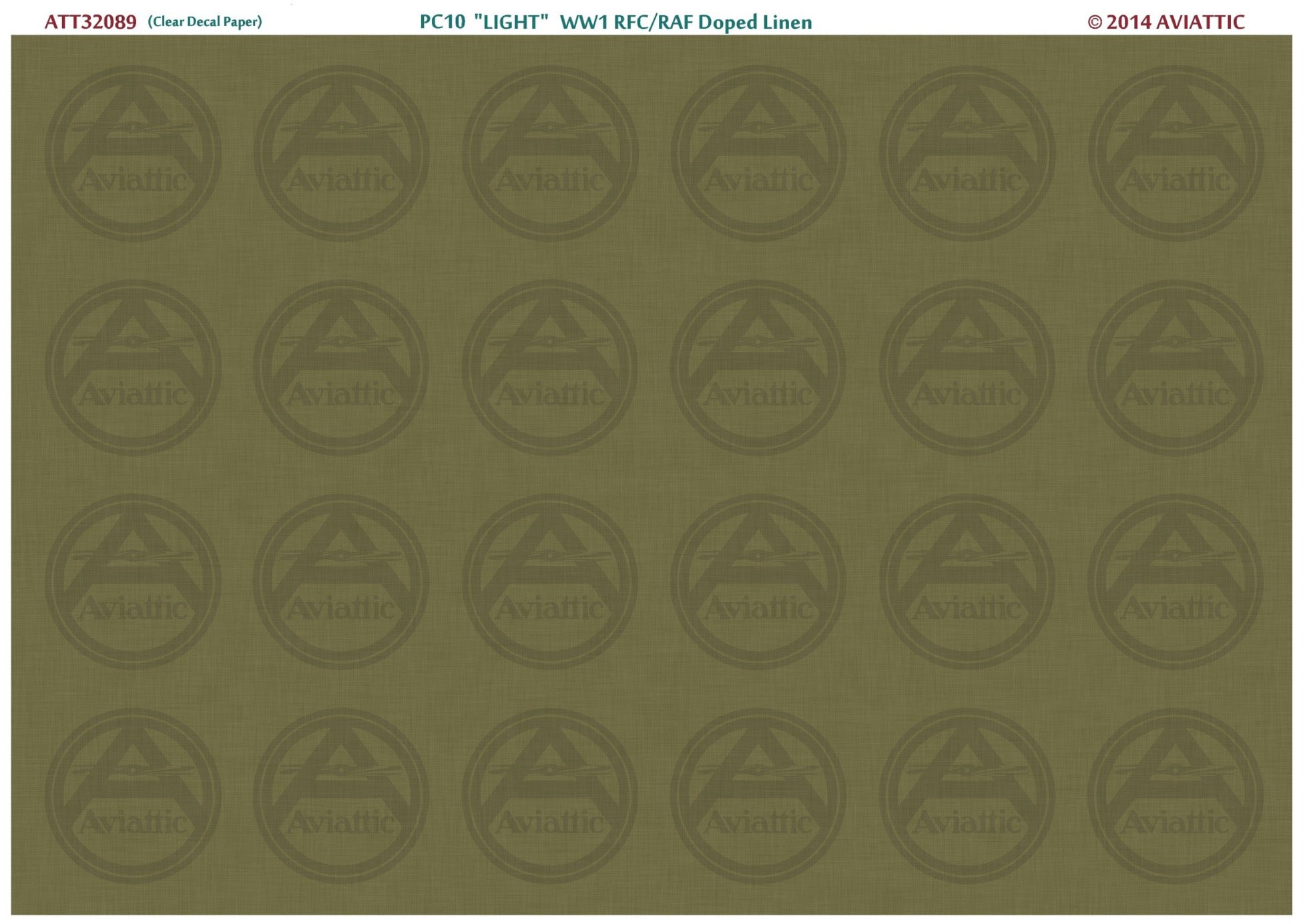 RFC/RAF Doped Linen - PC10 light