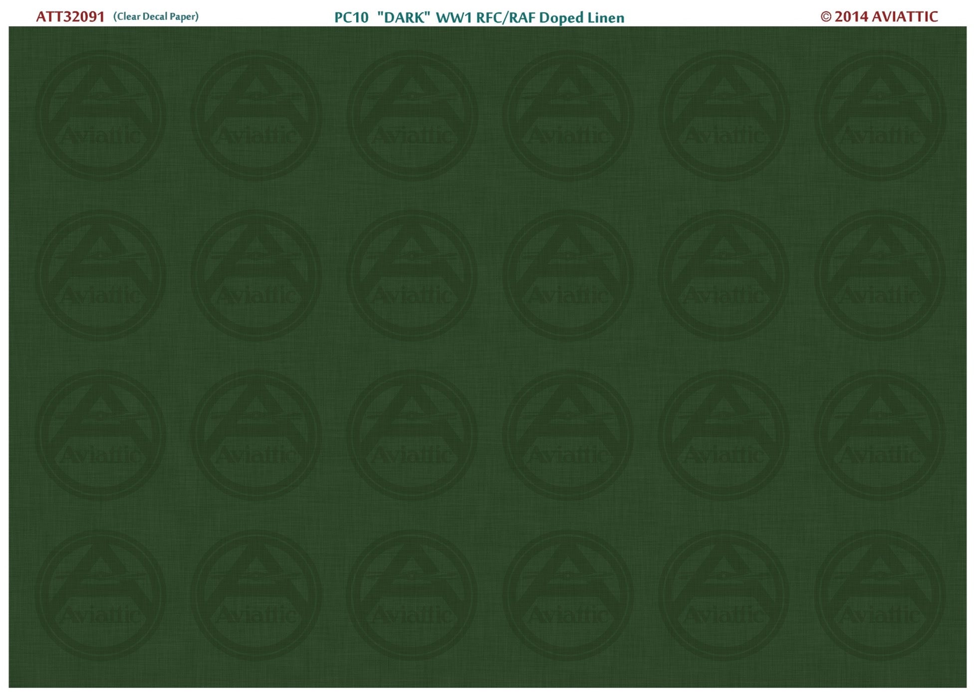 RFC/RAF Doped Linen - PC10 dark