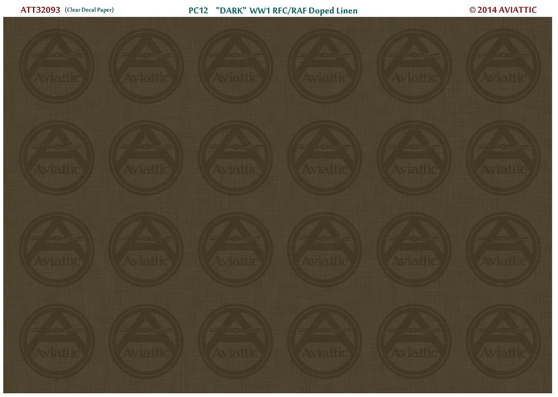 RFC/RAF Doped Linen - PC12 dark