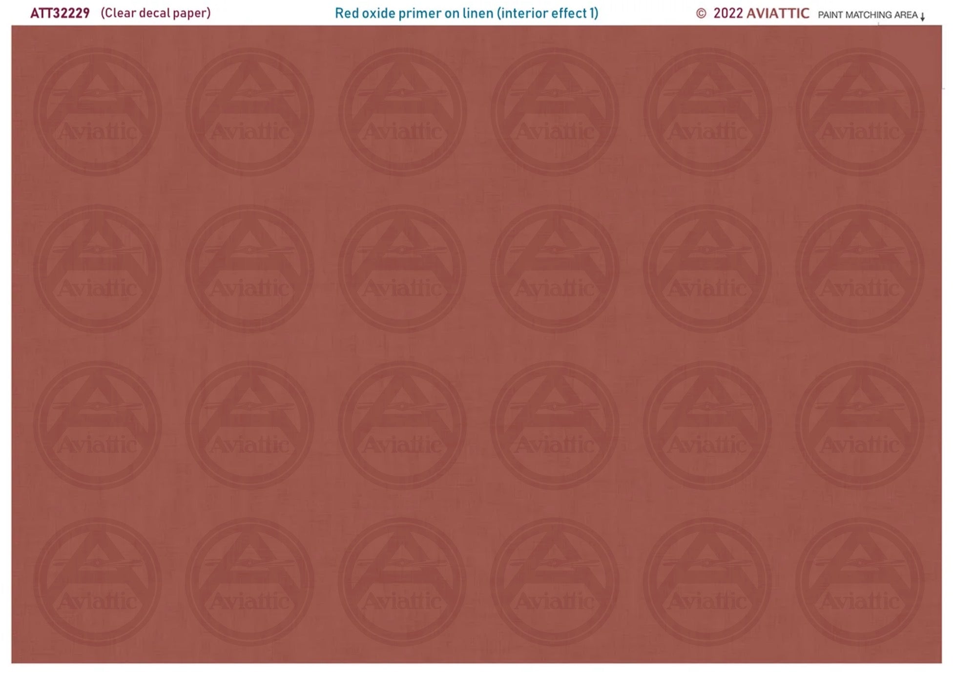 Red oxide primer on Linen - interior effect 1
