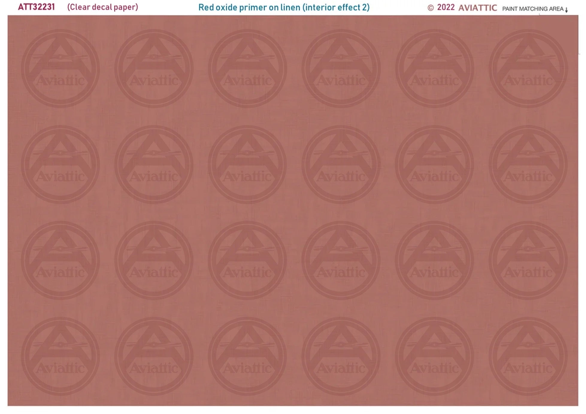 Red oxide primer on Linen - interior effect 2