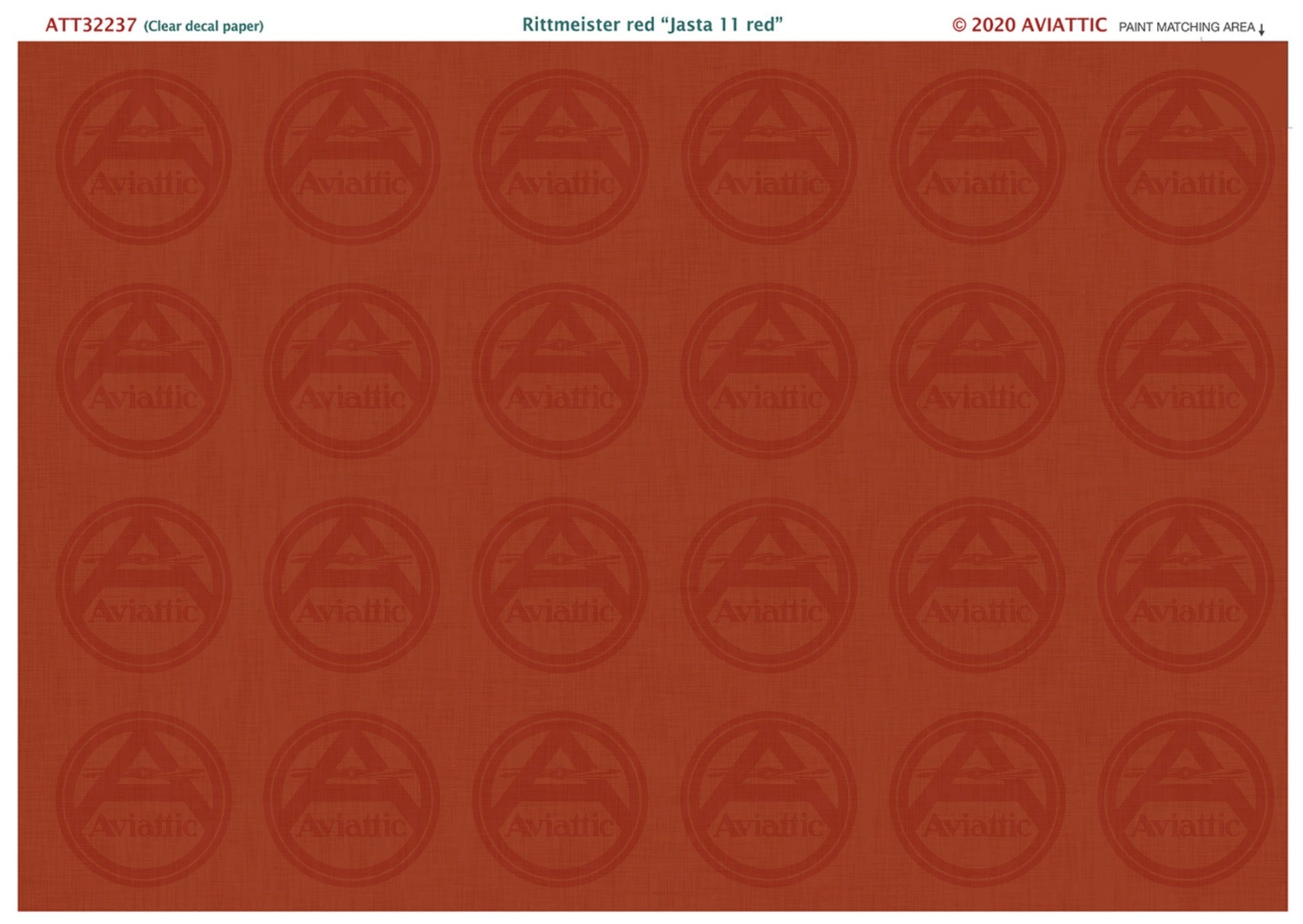 Jasta 11 Red, Paint on Linen