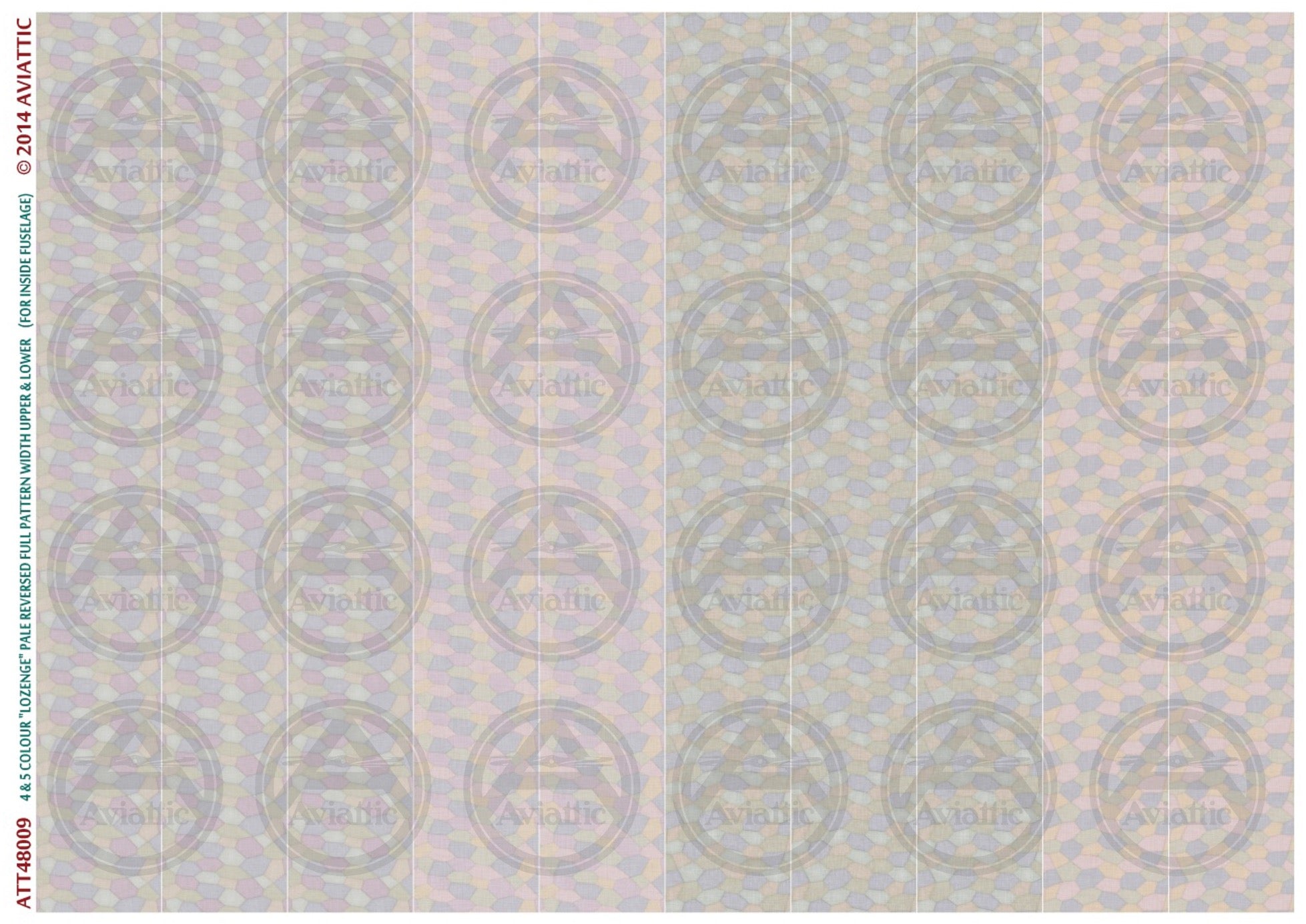 1/48 - 4 & 5 colour lozenge - pale reversed - full pattern - upper and lower - inside fuselage