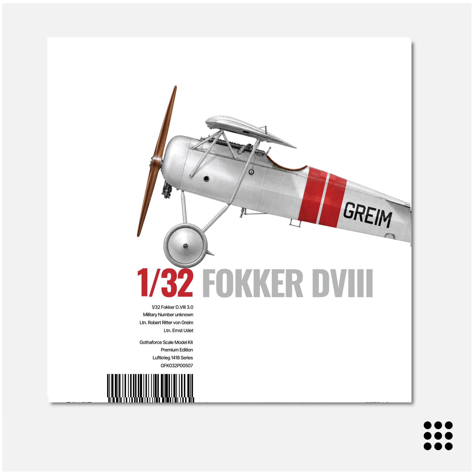1/32 Fokker EV 3.0 Greim / Udet - Reservation