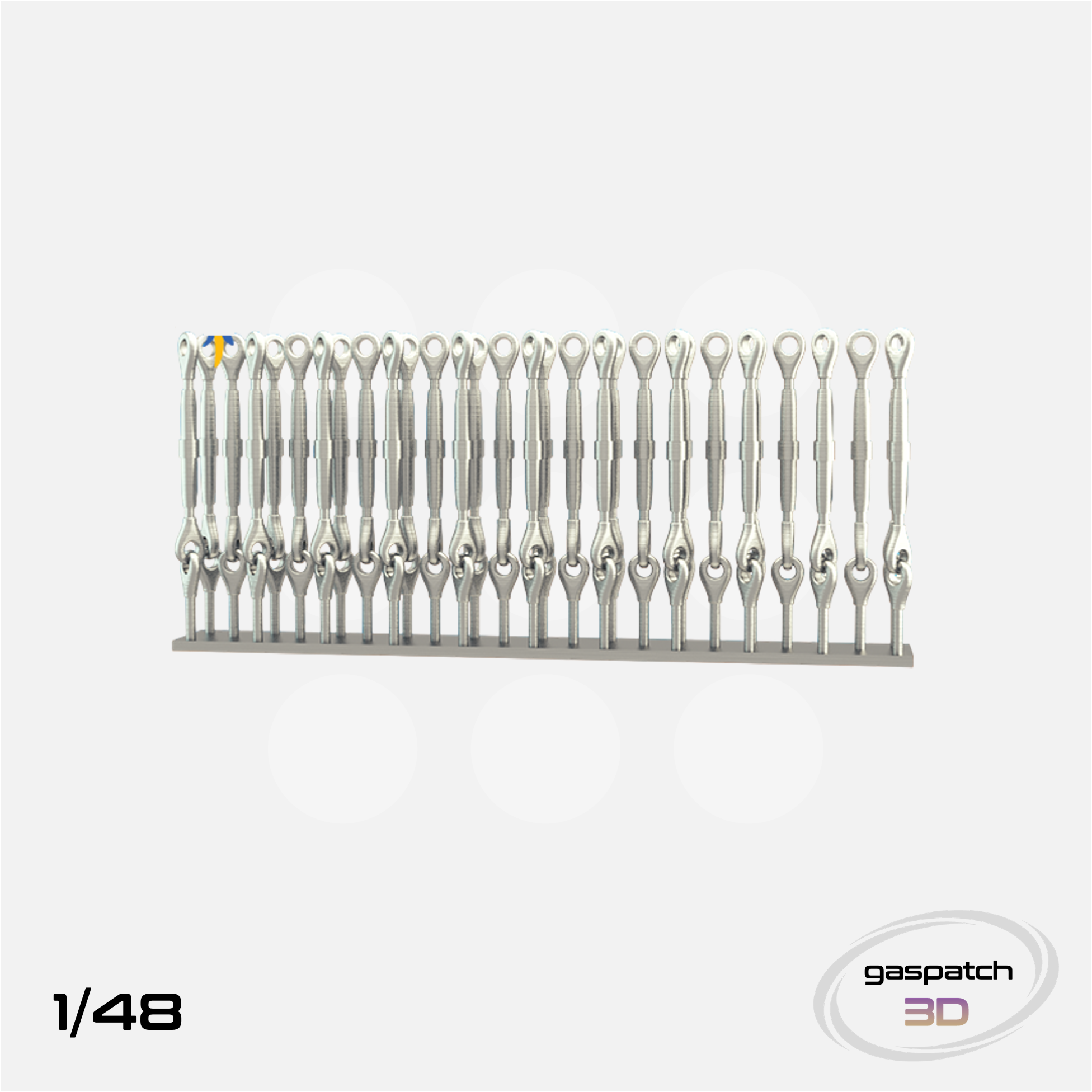Gaspatch Models - Metal Turnbuckles Type A - 1/48 scale - 12-48007 - Gothaforce