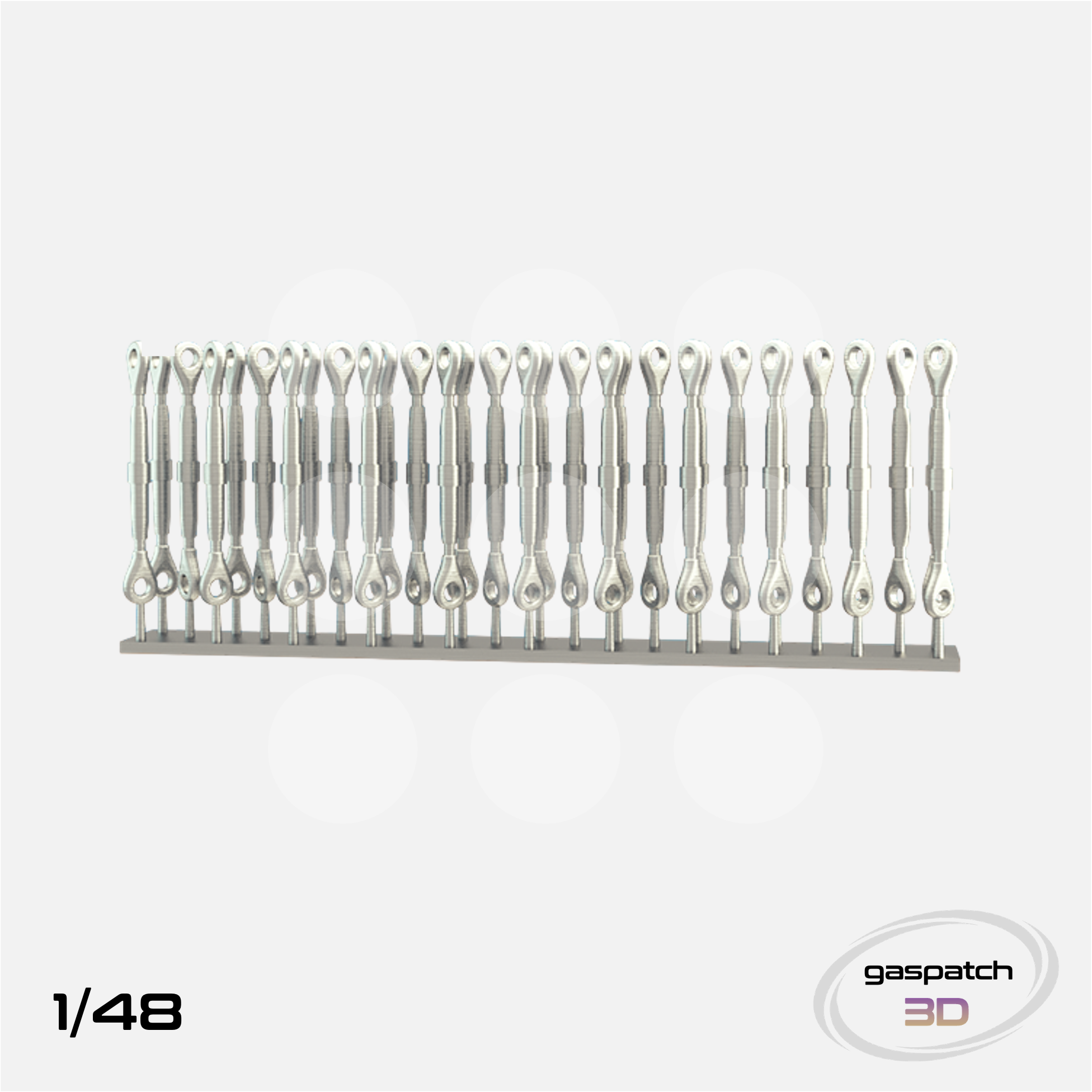 Gaspatch Models - Metal Turnbuckles Type C - 1/48 scale - 12-48009 - Gothaforce