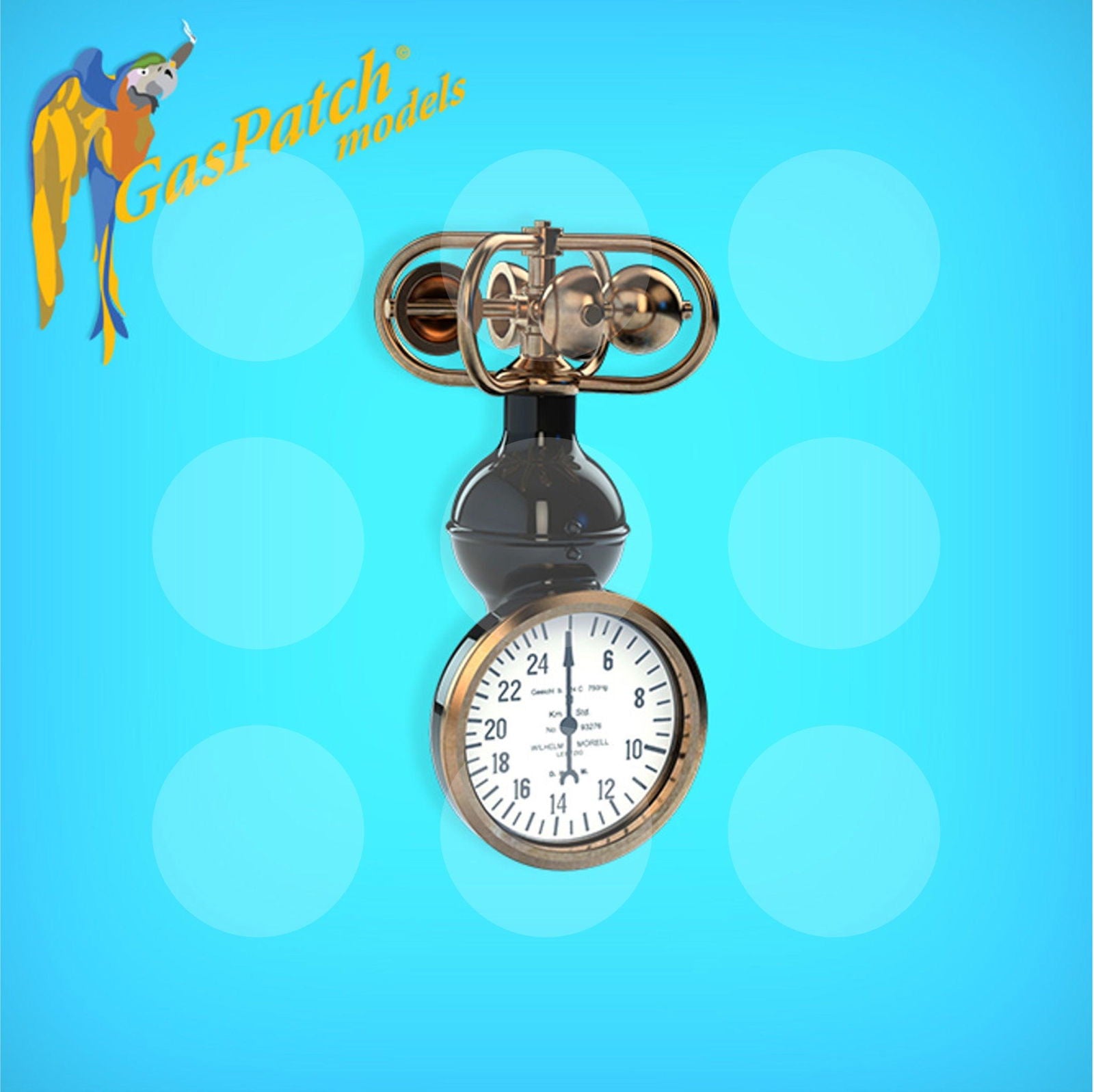 GasPatch Models - German WWI Airspeed Indicator - 1/32 scale - 13-32013