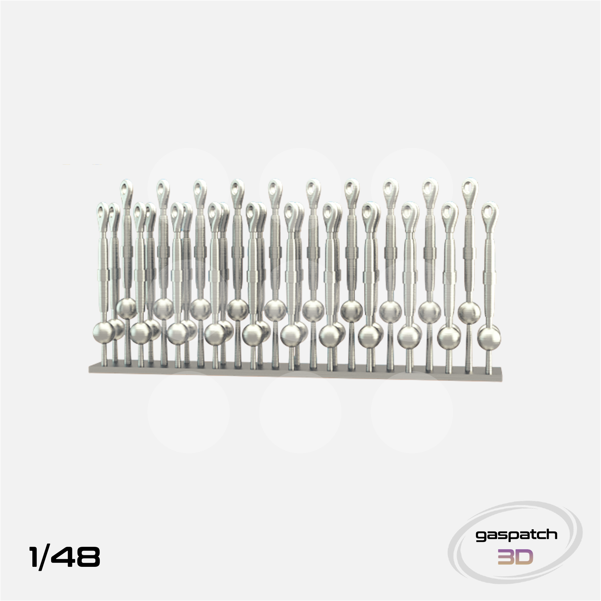 Gaspatch Models - Metal Turnbuckles Type Albatros - 1/48 scale - 13-48010 - Gothaforce