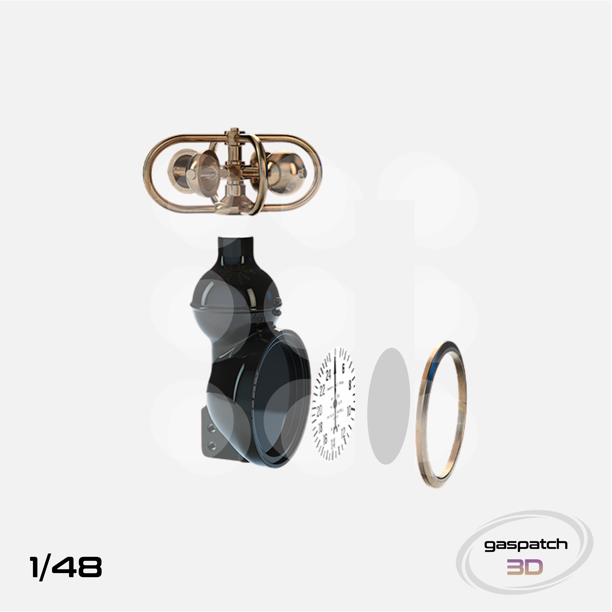 Gaspatch Models - German WWI Airspeed Indicator - 1/48 scale - 13-48012 - Gothaforce