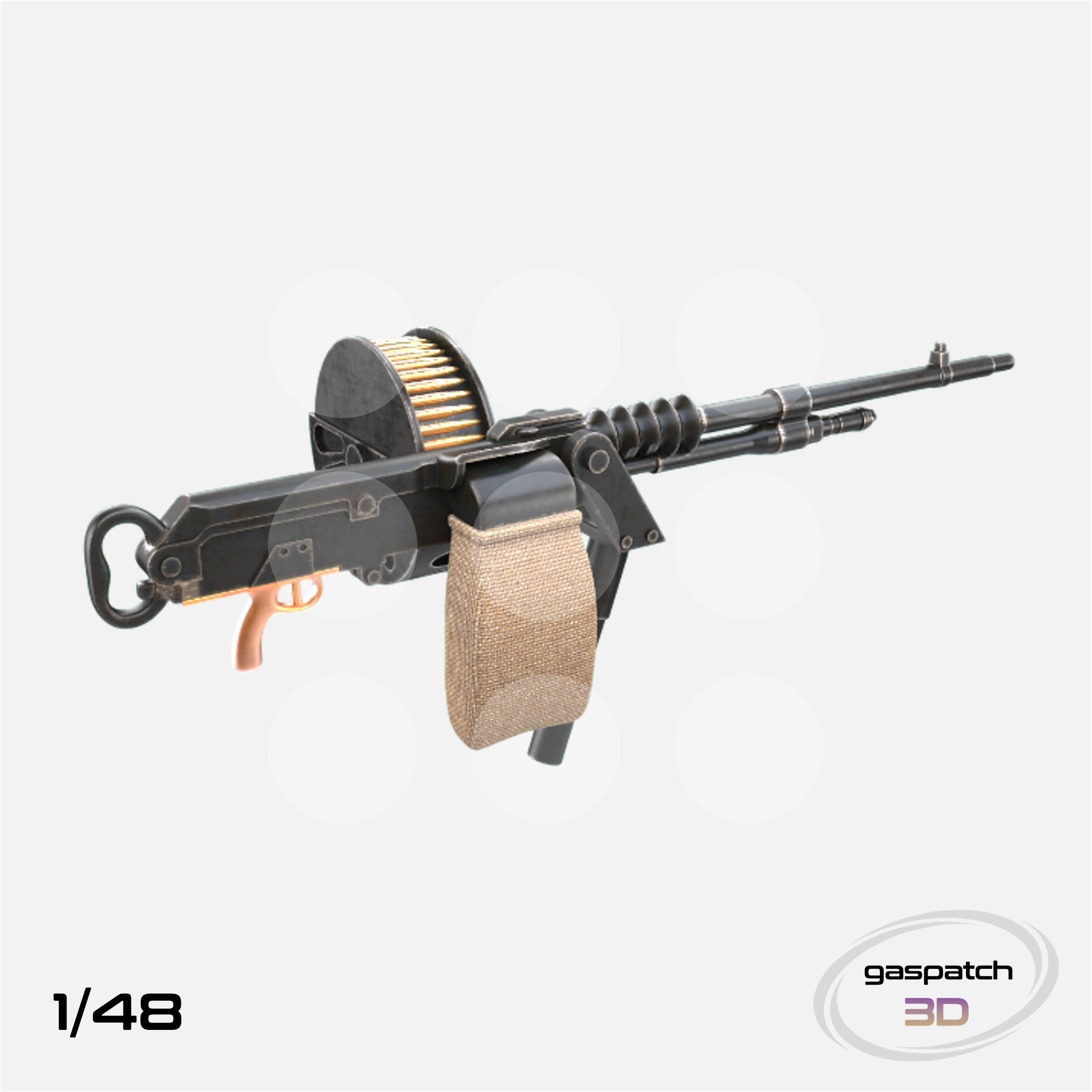 Gaspatch Models - Hotchiss M1914 Machine Gun - 1/48 scale - 13-48028 - Gothaforce