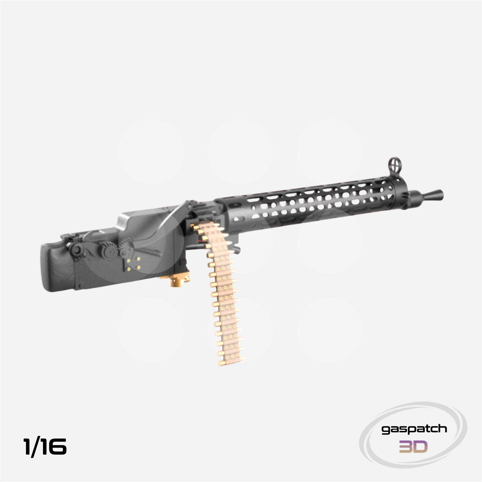 Gaspatch Models - Spandau LMG 08/15 Extended Loading Handle Machine Gun - 1/16 scale - 15-16077 - Gothaforce