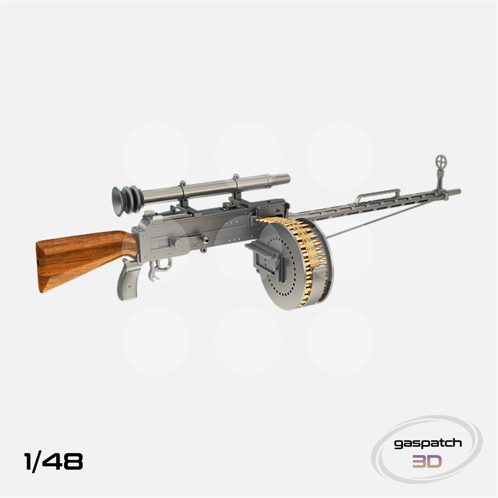 Gaspatch Models - Parabellum LMG 14/17 Machine Gun - 1/48 scale - 15-48071 - Gothaforce
