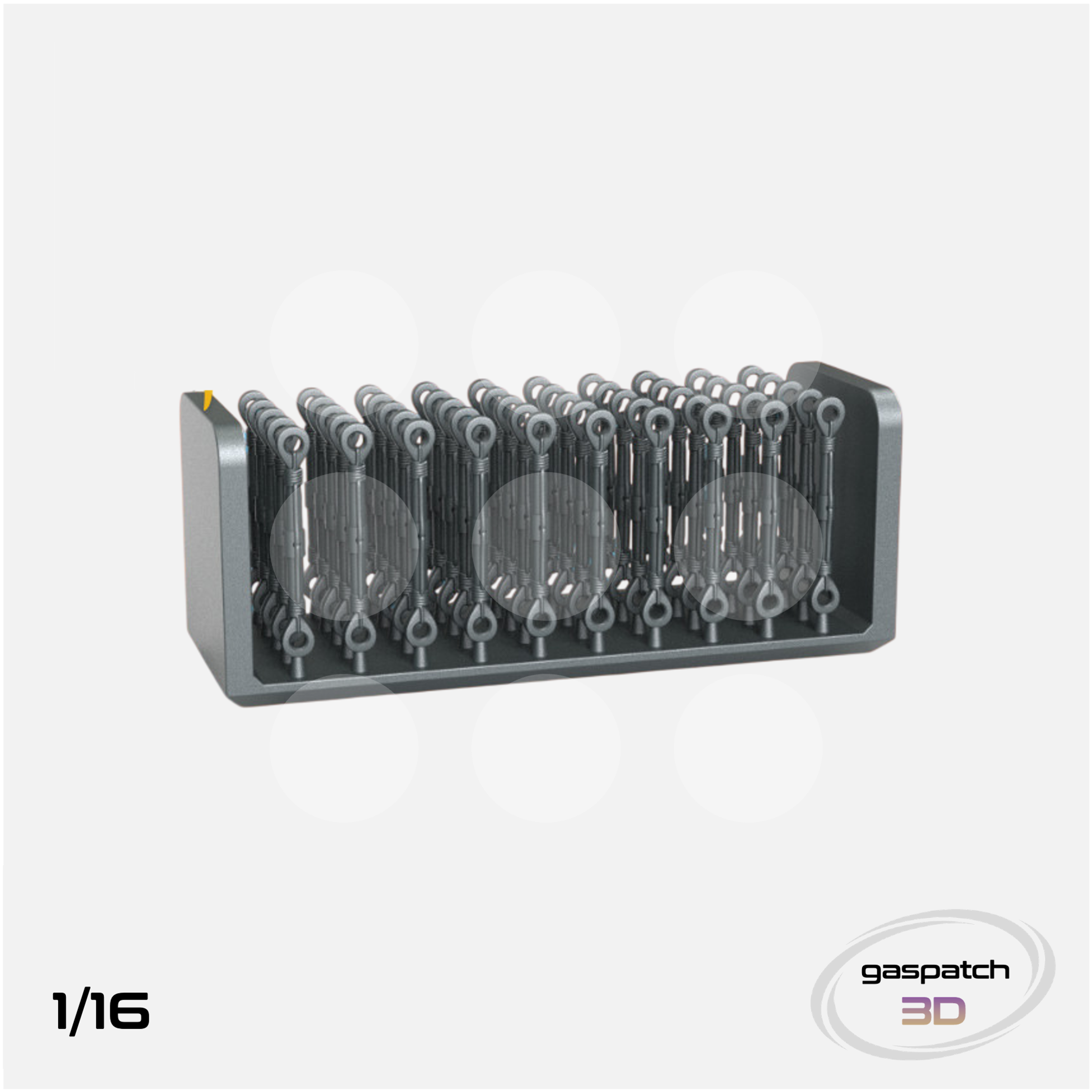 Gaspatch Models - Resin Turnbuckles Type C - 1/16 scale - 16-16092 - Gothaforce