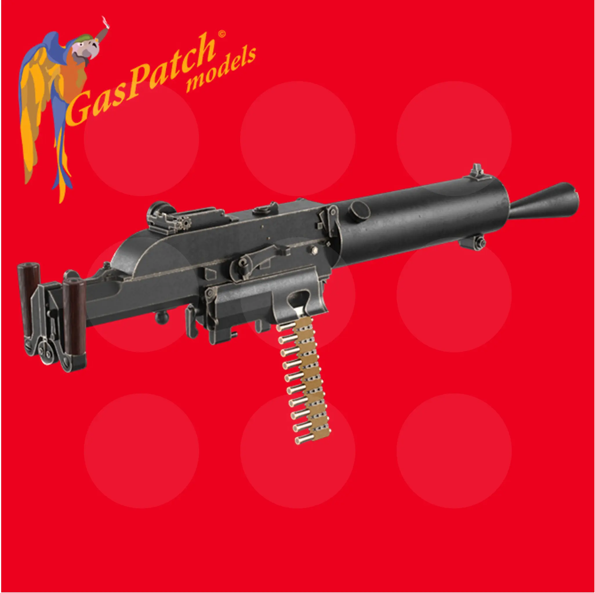 Gaspatch Models - Schwarzlose 07-12 Full Jacked Machine Gun - 1/32 scale - 17-32111