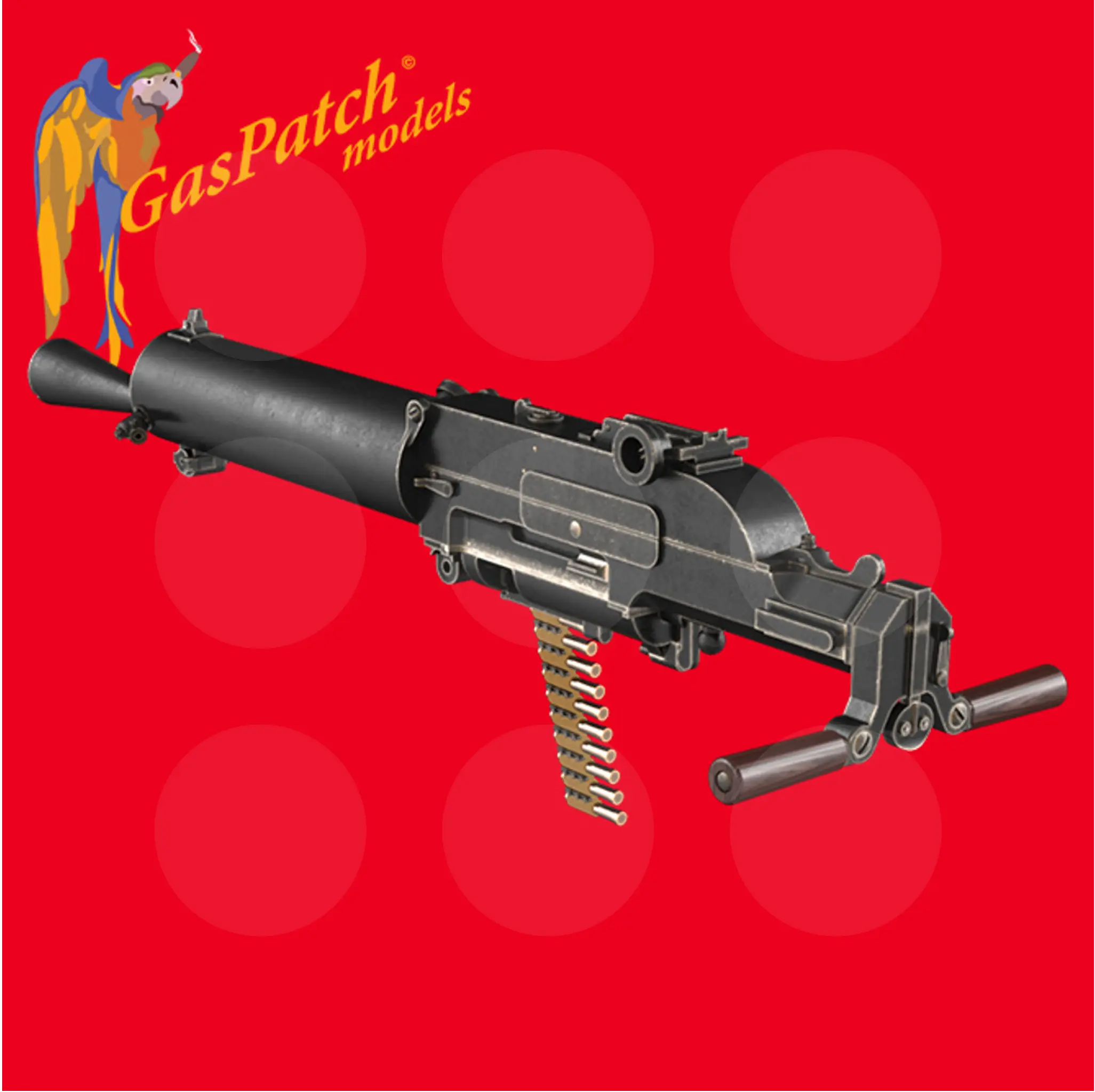 Gaspatch Models - Schwarzlose 07-12 Full Jacked Machine Gun - 1/32 scale - 17-32111